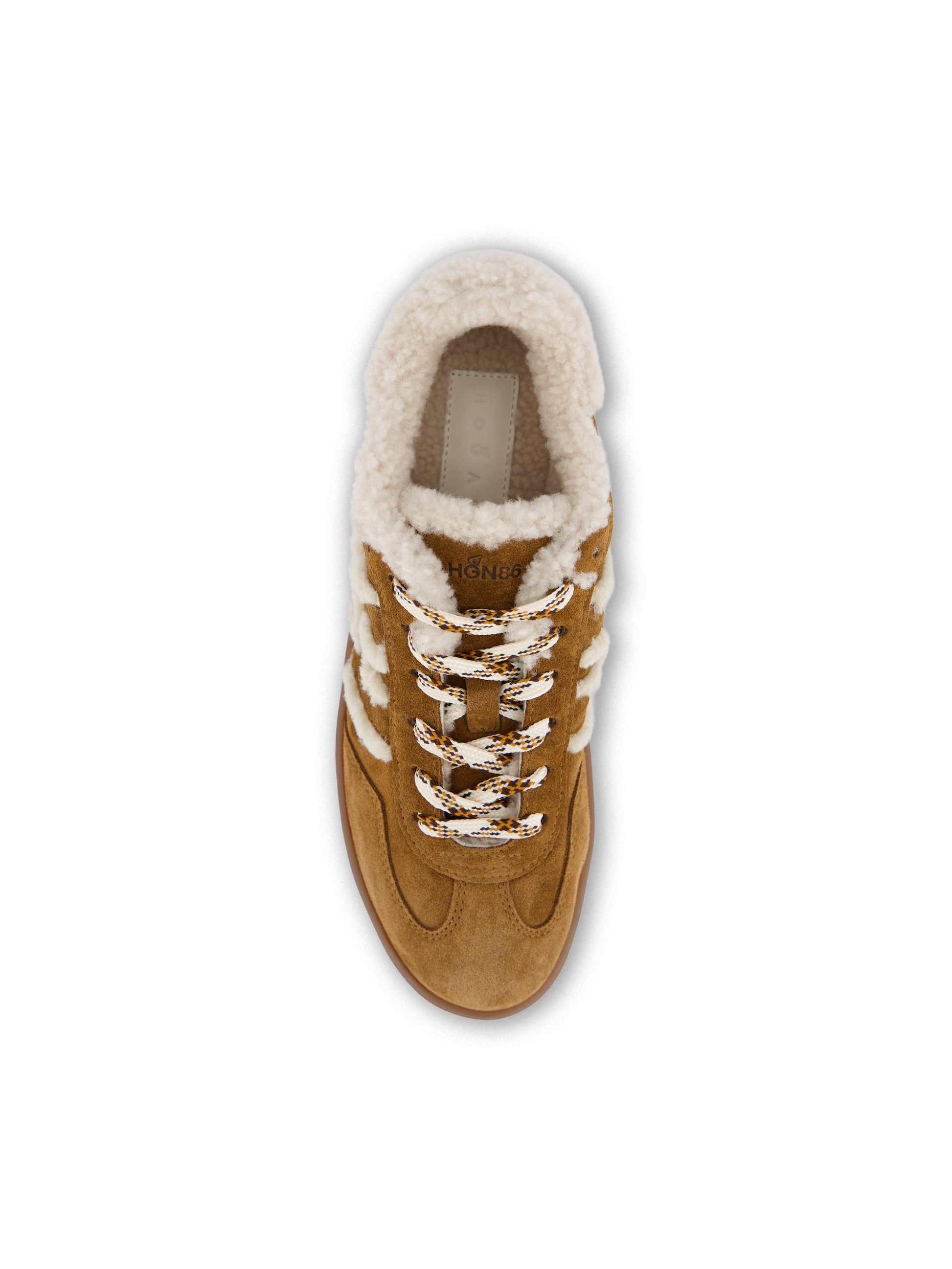 Sneakers Cool in Suede e Shearling Marrone HXW6470GI70UTB 7D99 HOGAN 