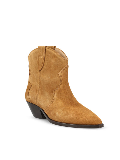 Stivali da cowboy in pelle di vitello scamosciata<BR/> 23PBO0002FA-A1A03S 50CO ISABEL MARANT 