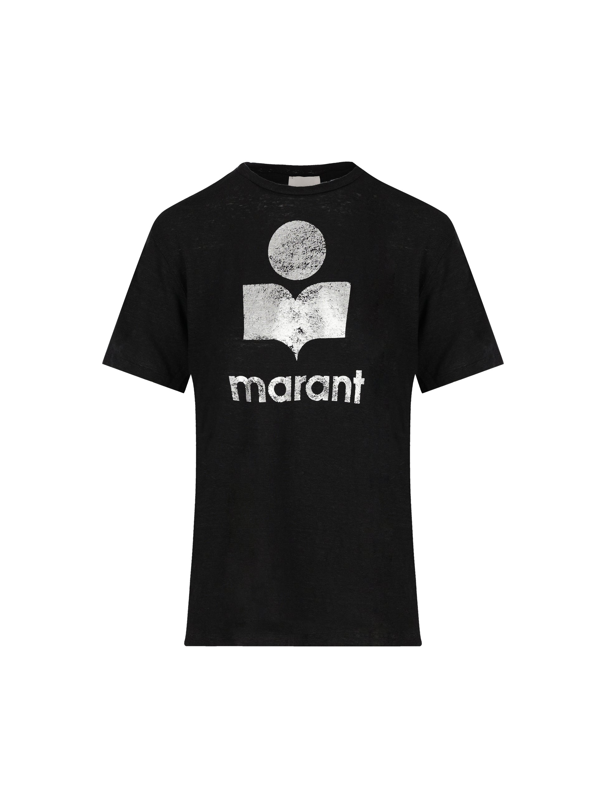 T-Shirt in cotone. 24PTS0001FB-A1N10E 01BK ISABEL MARANT ETOILE 