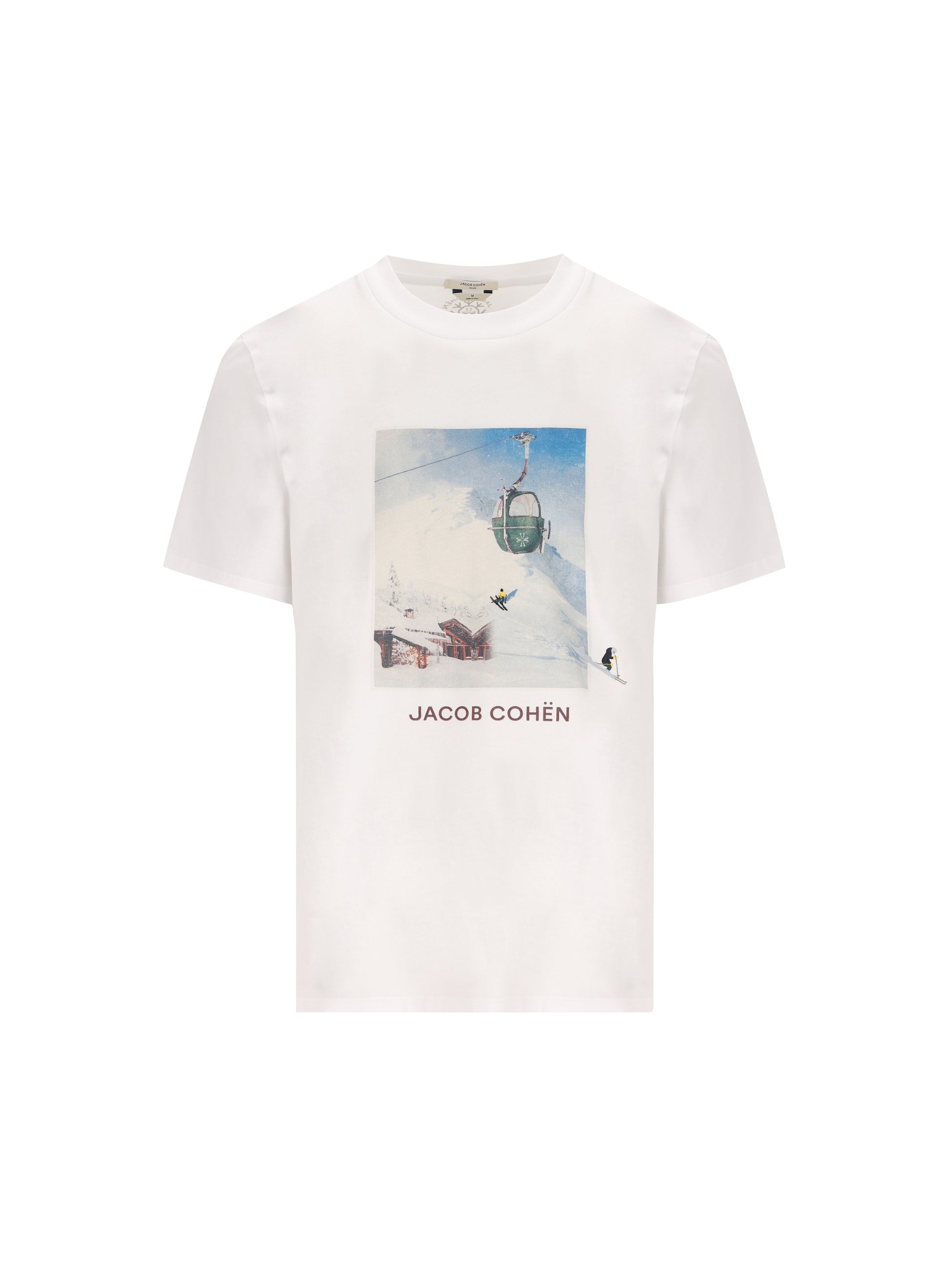 T-shirt in cotone con stampa Ski Resort 4R002004 M4530A00 JACOB COHËN 
