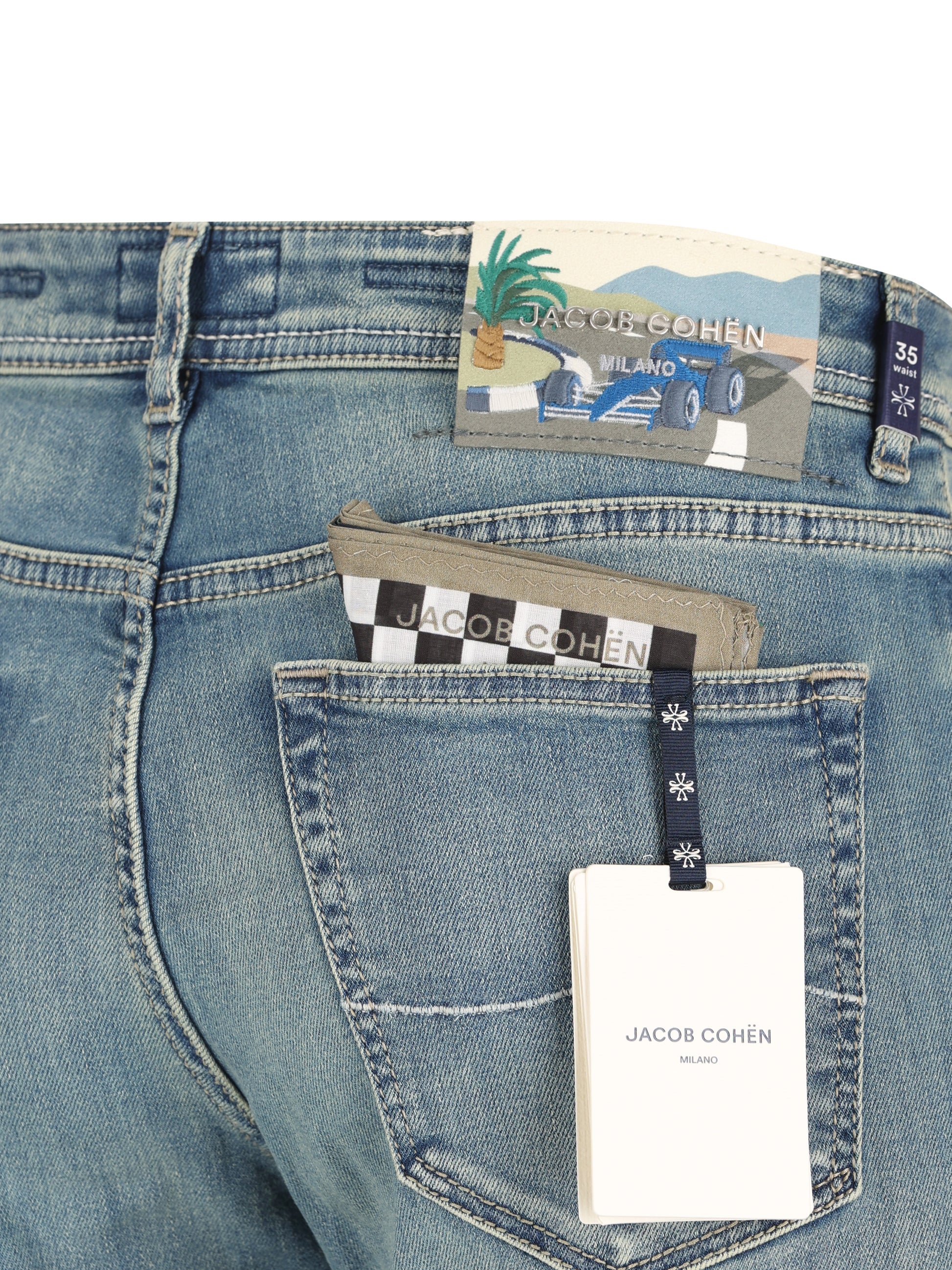 Jeans Bard Regular-Slim in Denim Stretch Vintage QM004055 P3621V3 JACOB COHËN 