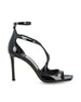 Sandali in pelle verniciata. AZIA 95 PATBLACK JIMMY CHOO 