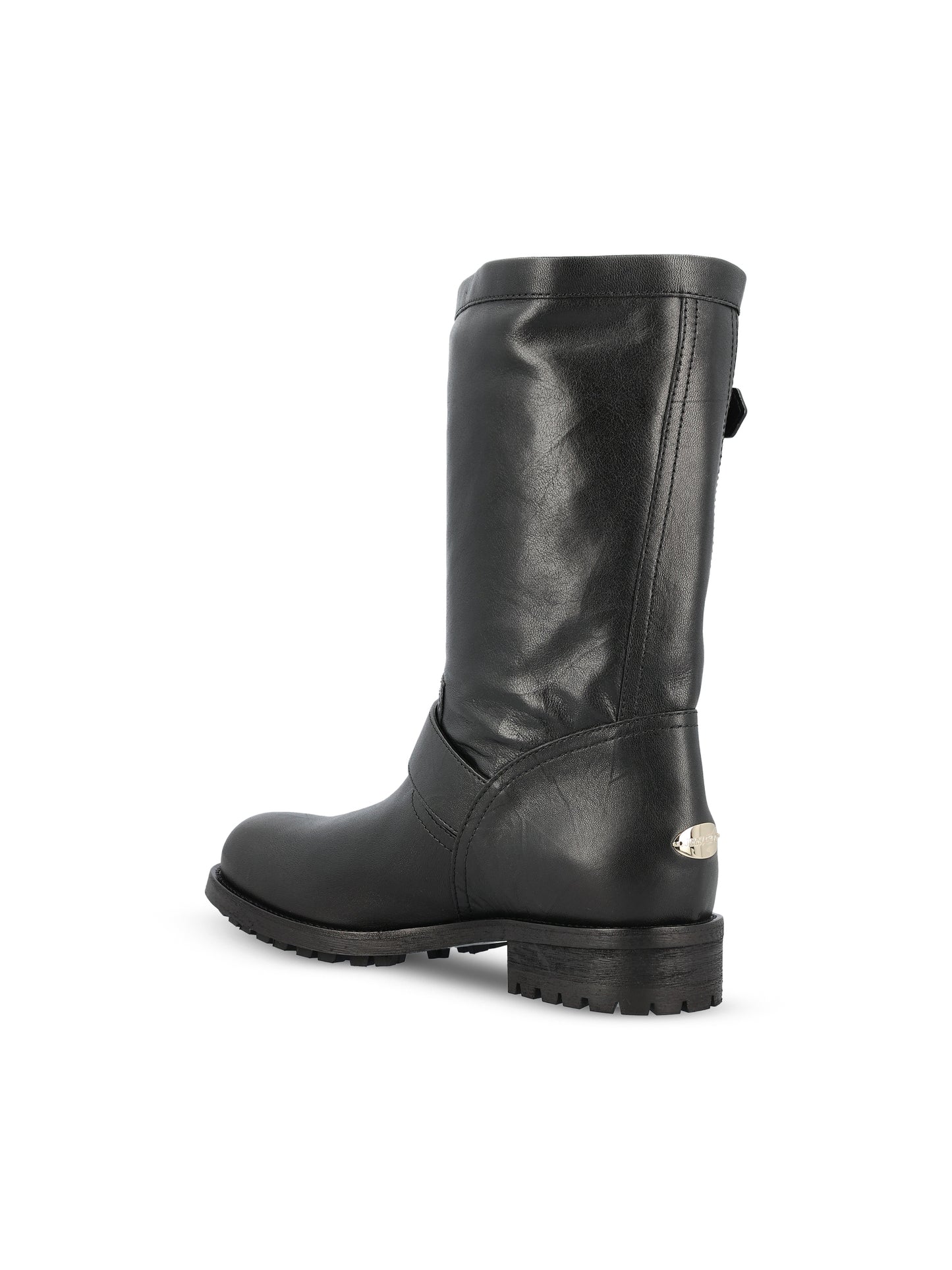 Stivali realizzati in pelle. BIKER MID BKLBLACK JIMMY CHOO 