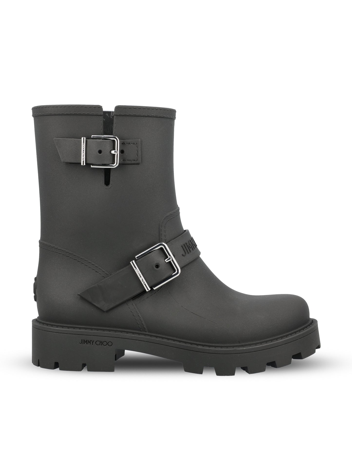 Stivaletti realizzati in gomma. BIKER RAIN TPYBLACK JIMMY CHOO 