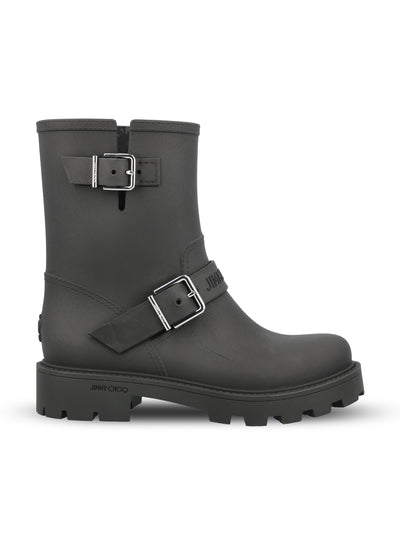 Stivaletti realizzati in gomma. BIKER RAIN TPYBLACK JIMMY CHOO 