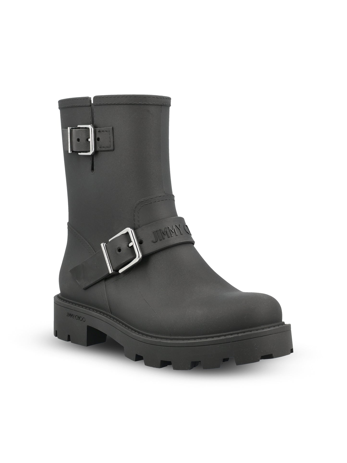 Stivaletti realizzati in gomma. BIKER RAIN TPYBLACK JIMMY CHOO 