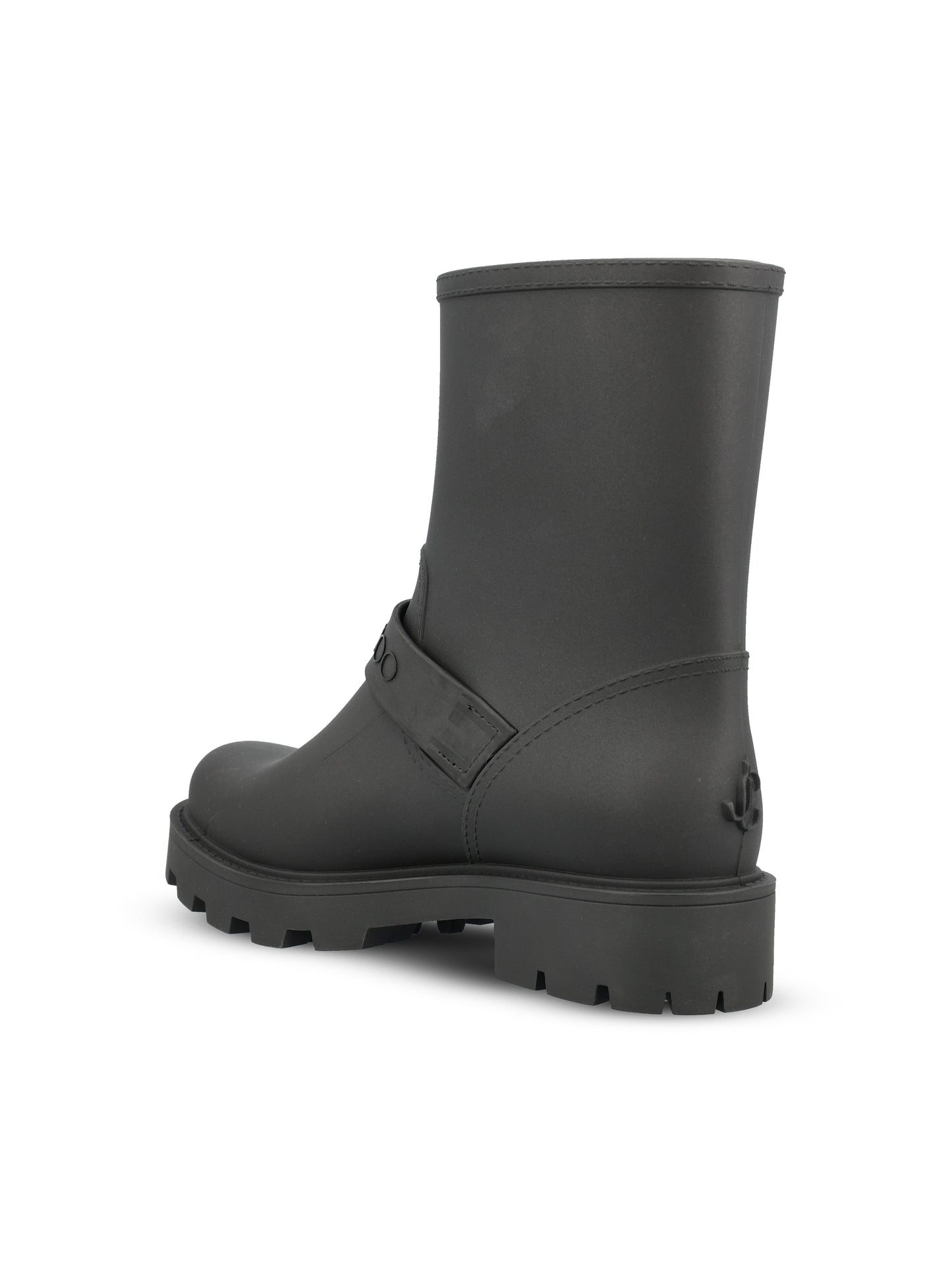 Stivaletti realizzati in gomma. BIKER RAIN TPYBLACK JIMMY CHOO 