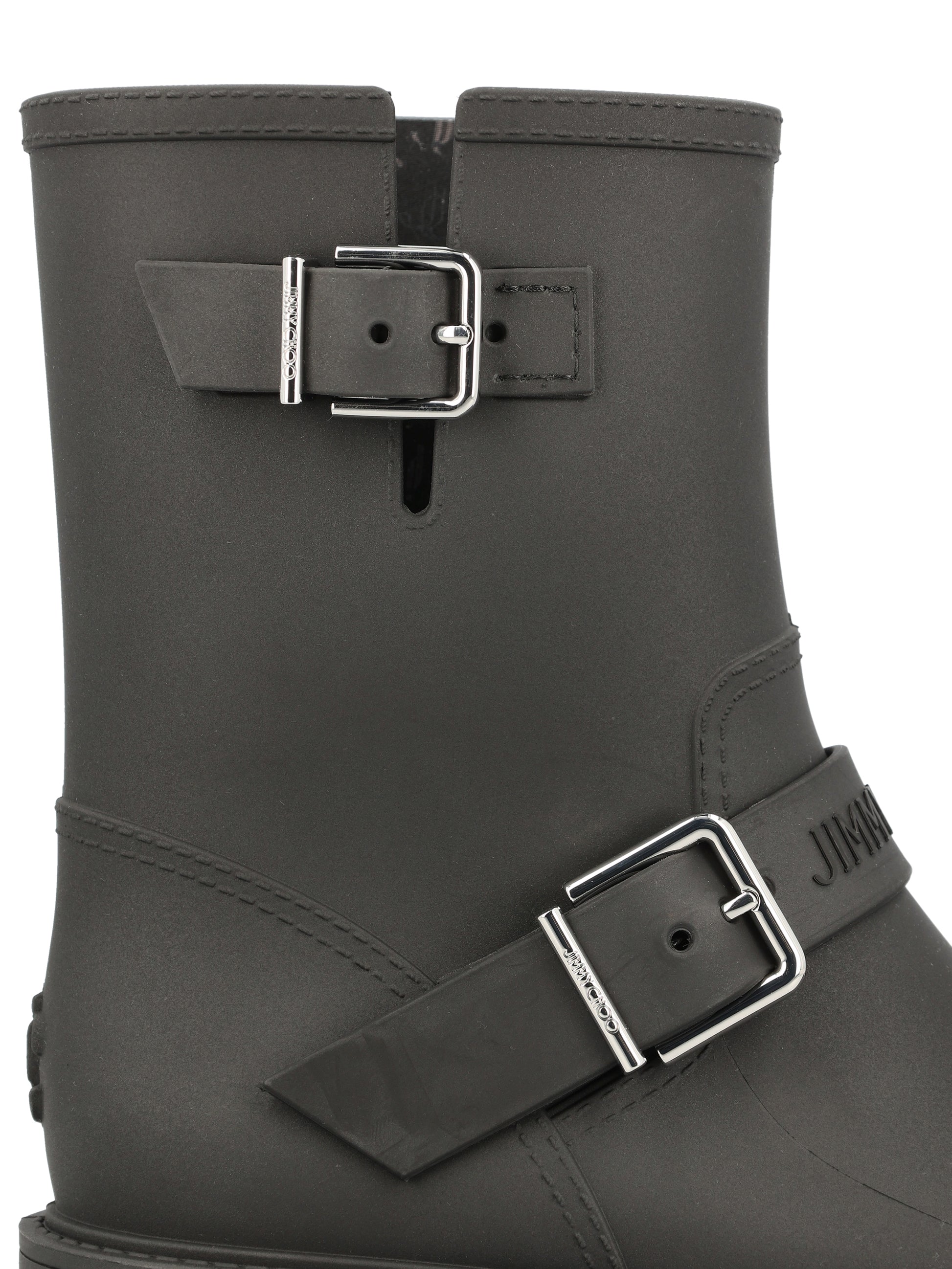 Stivaletti realizzati in gomma. BIKER RAIN TPYBLACK JIMMY CHOO 