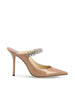 Sabot Bing 100 in Vernice Rosa Pastello con Cinturino di Cristalli BING 100 PATBALLET PINK JIMMY CHOO 