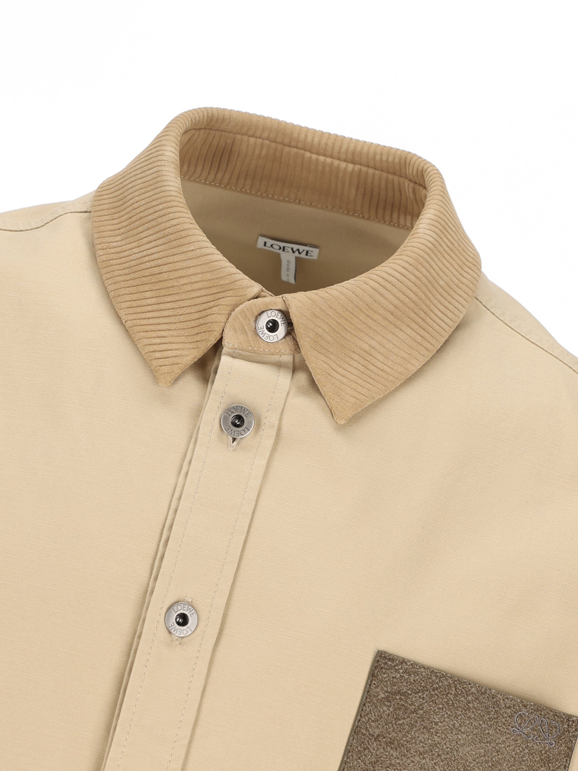 Giacca-camicia In tela di cotone. H526Y05WHC 2140 LOEWE 