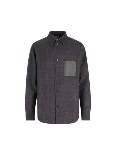 Giacca-camicia Loewe in misto lana e seta H526Y05WI5 5190 LOEWE 