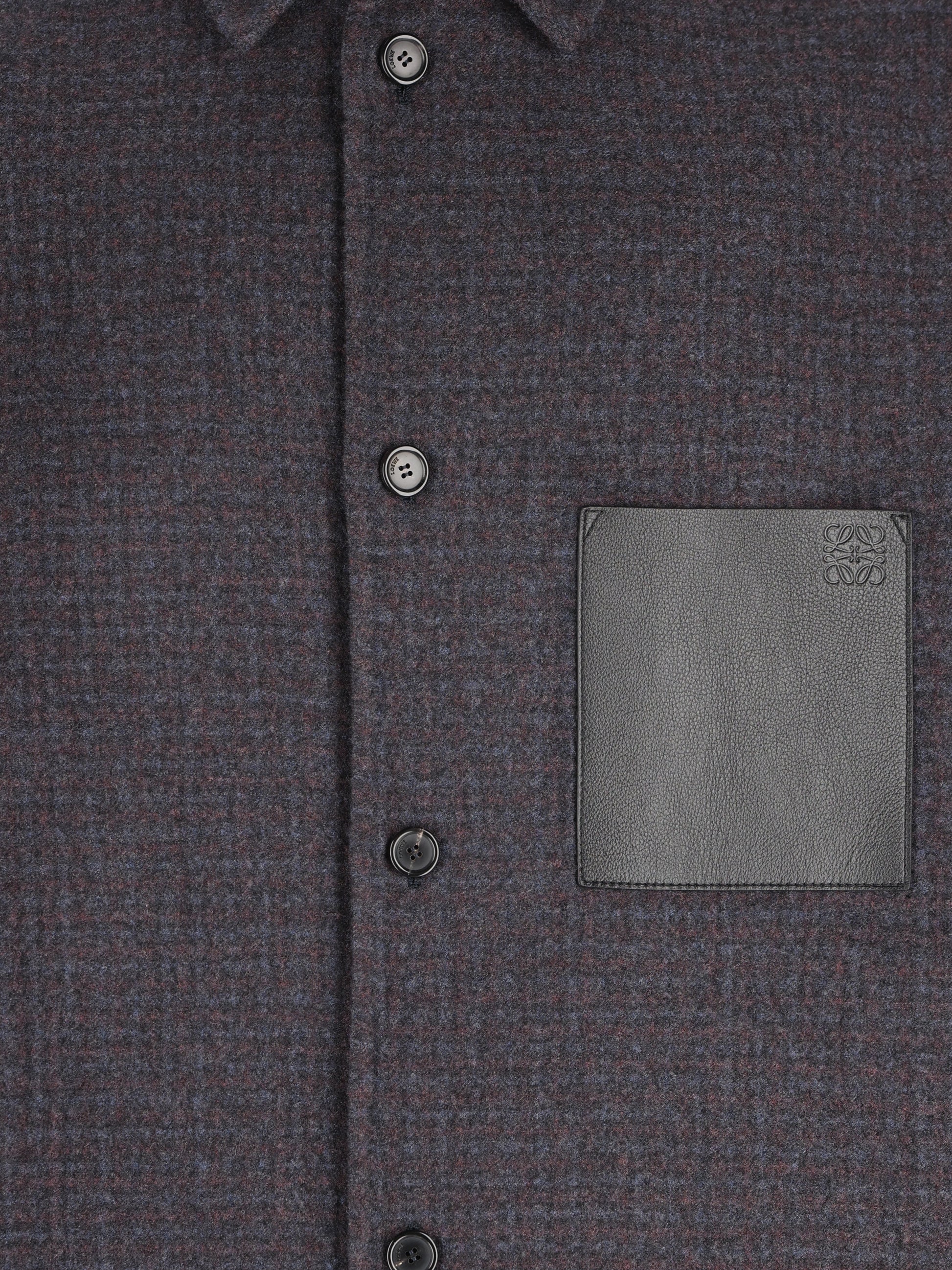 Giacca-camicia Loewe in misto lana e seta H526Y05WI5 5190 LOEWE 