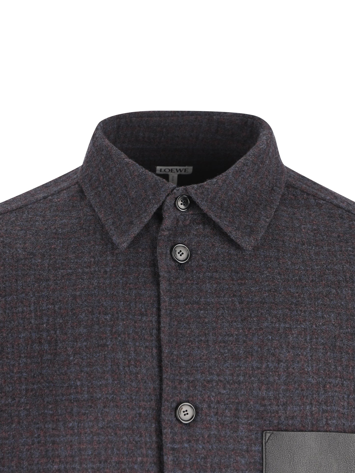 Giacca-camicia Loewe in misto lana e seta H526Y05WI5 5190 LOEWE 