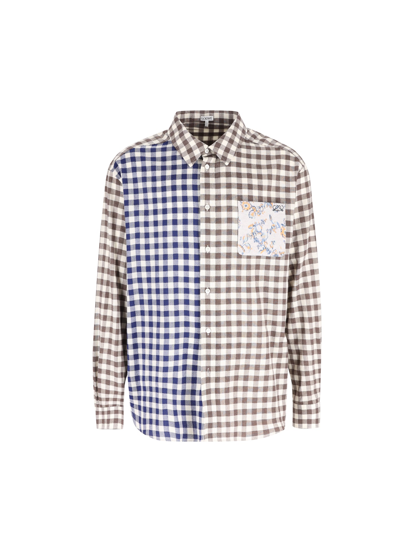 Camicia in flanella di misto lana e cotone H526Y05WJB 9990 LOEWE 