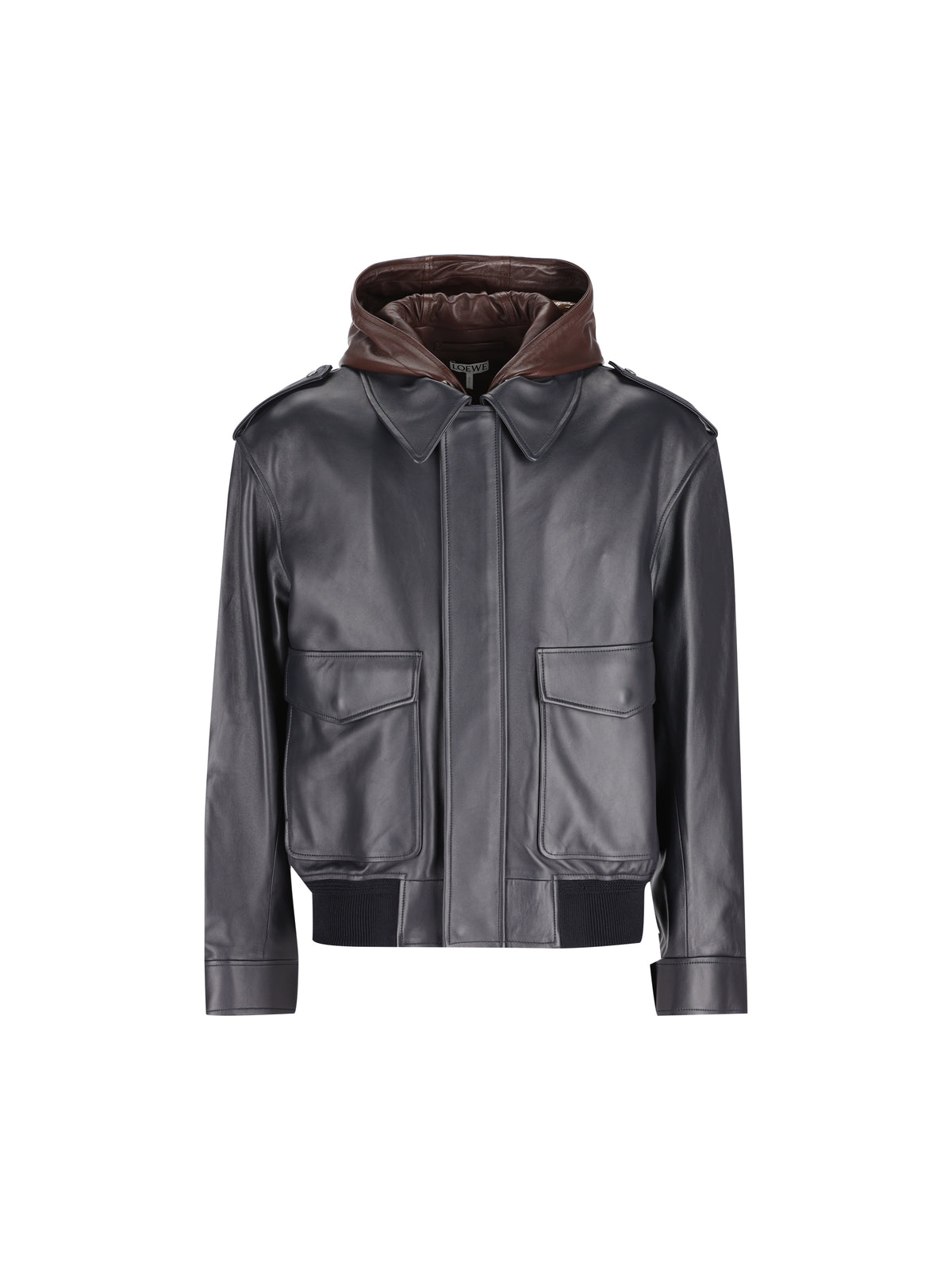 Giacca con cappuccio in nappa di agnello H526Y34LBR 5110 LOEWE 