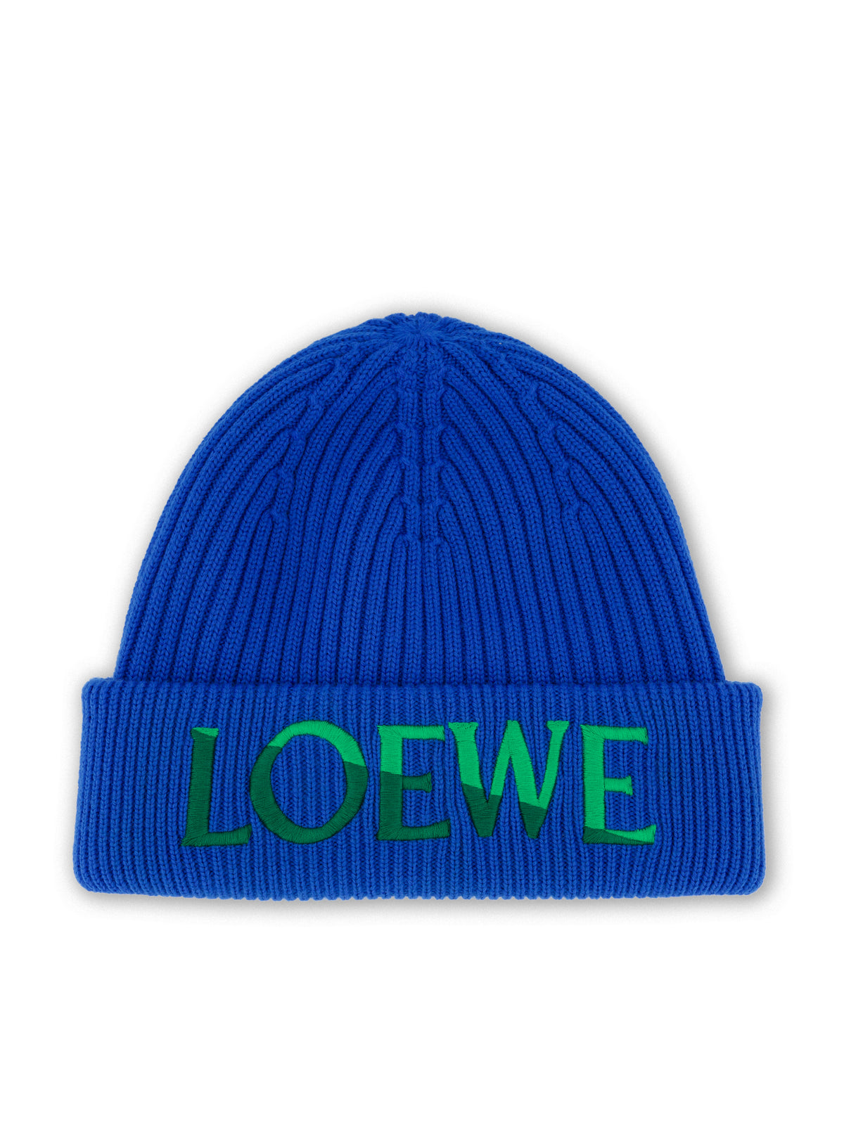 Berretto in maglia di lana a coste KSA9OT2K07 5104 LOEWE 