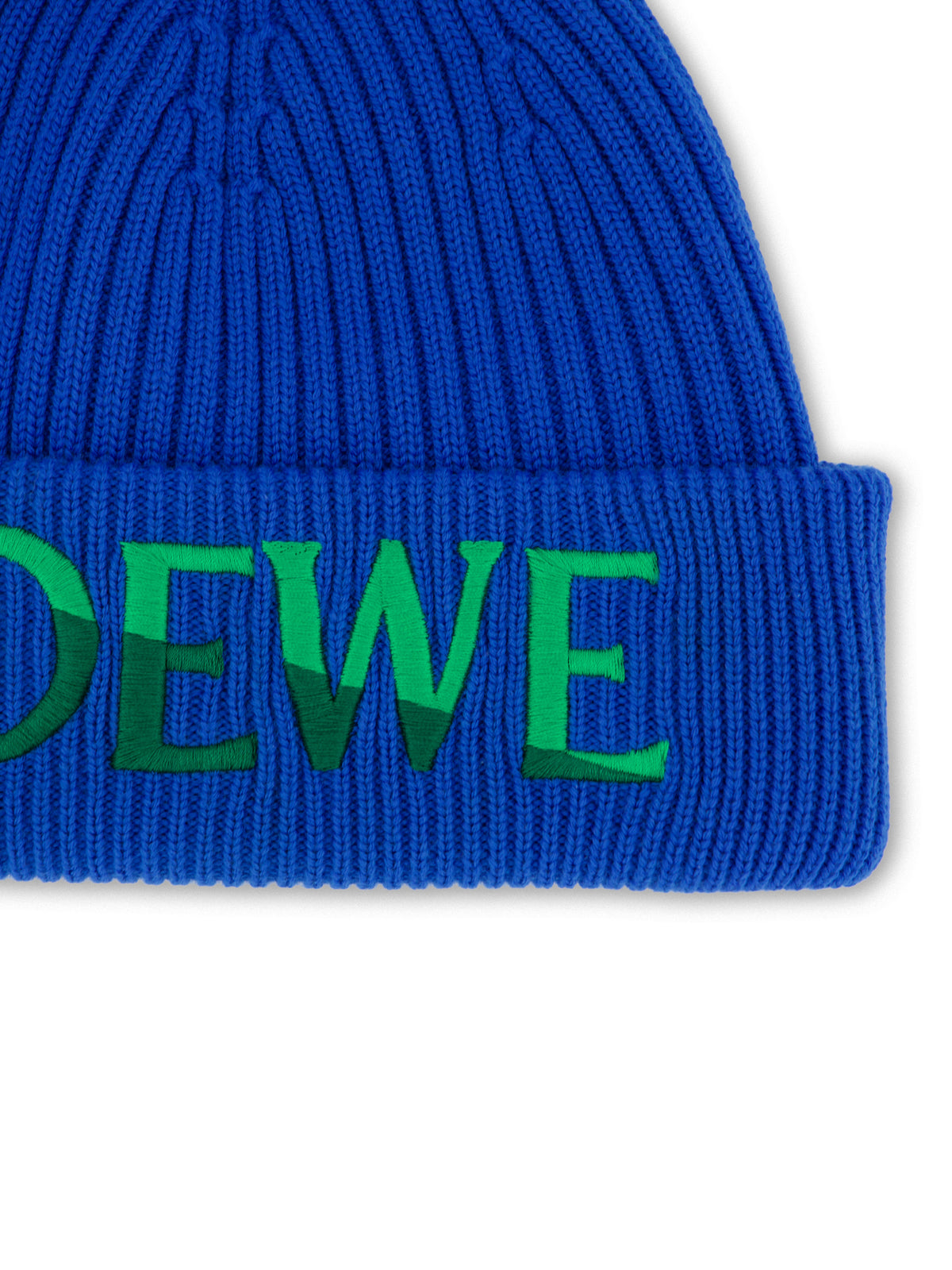 Berretto in maglia di lana a coste KSA9OT2K07 5104 LOEWE 