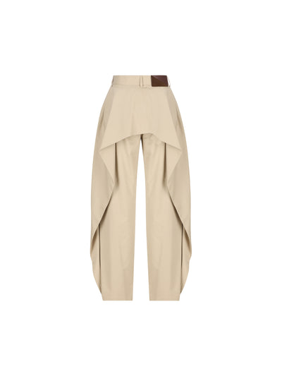 Pantaloni in gabardine di cotone e seta. S359Y04XJ9 2140 LOEWE 