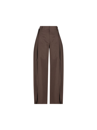 Pantaloni in gabardine di cotone e seta. S359Y04XJ9 3100 LOEWE 