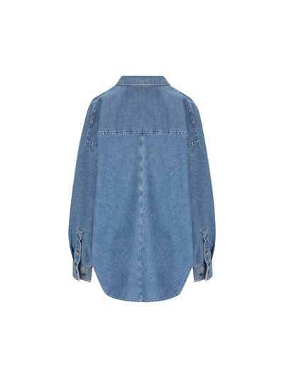 Camicia in leggero denim di cotone. S359Y1DX28 5140 LOEWE 