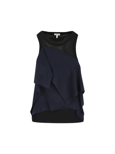 Top in leggero misto viscosa a coste. S359Y55K75 5938 LOEWE 