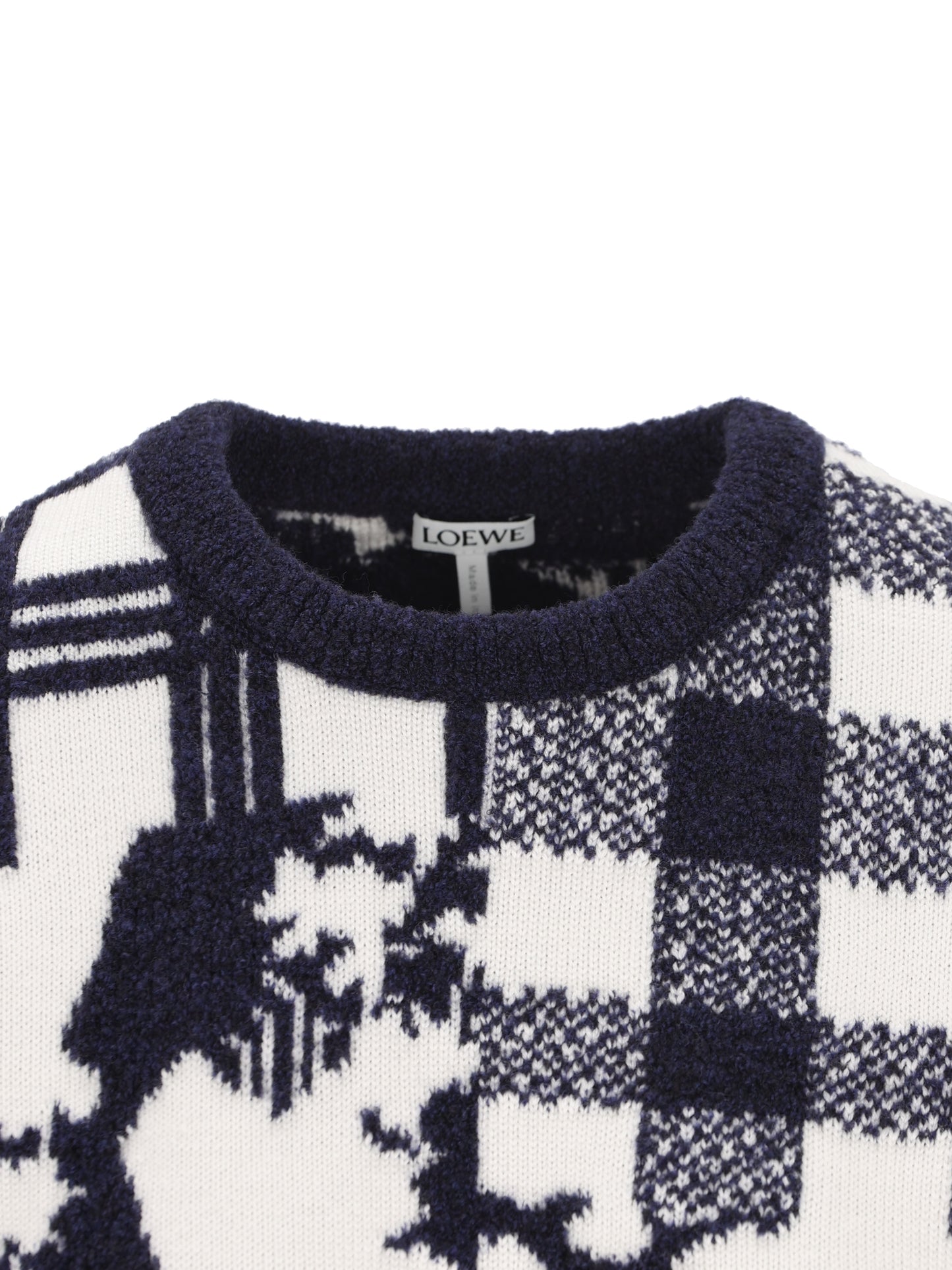 Maglione in jacquard di lana double face. S540Y14KI8 5118 LOEWE 