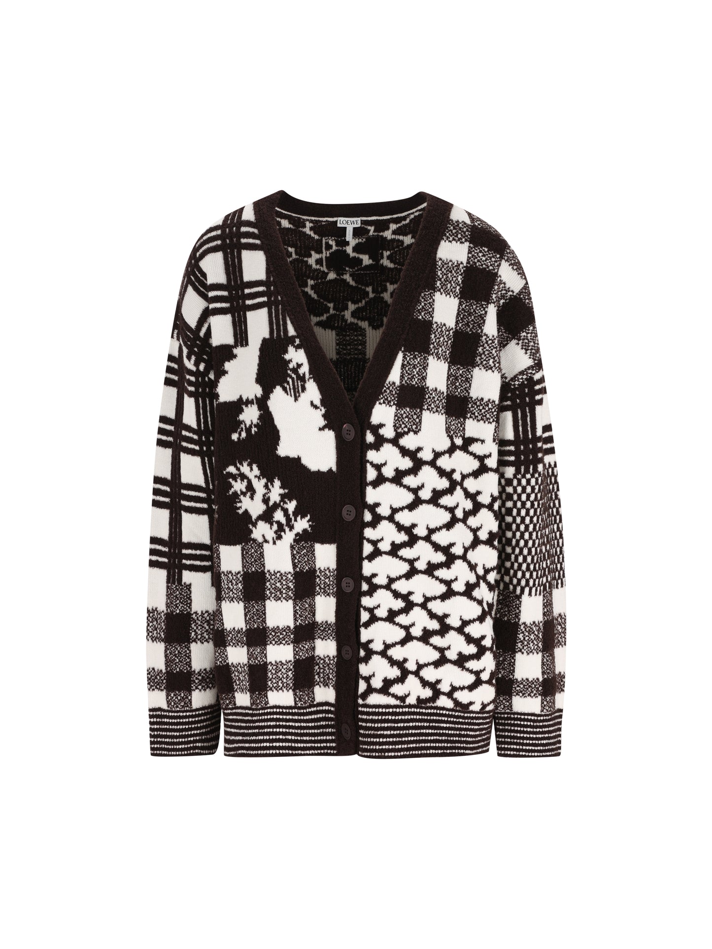 Cardigan in jacquard di lana. S540Y16KAA 2621 LOEWE 