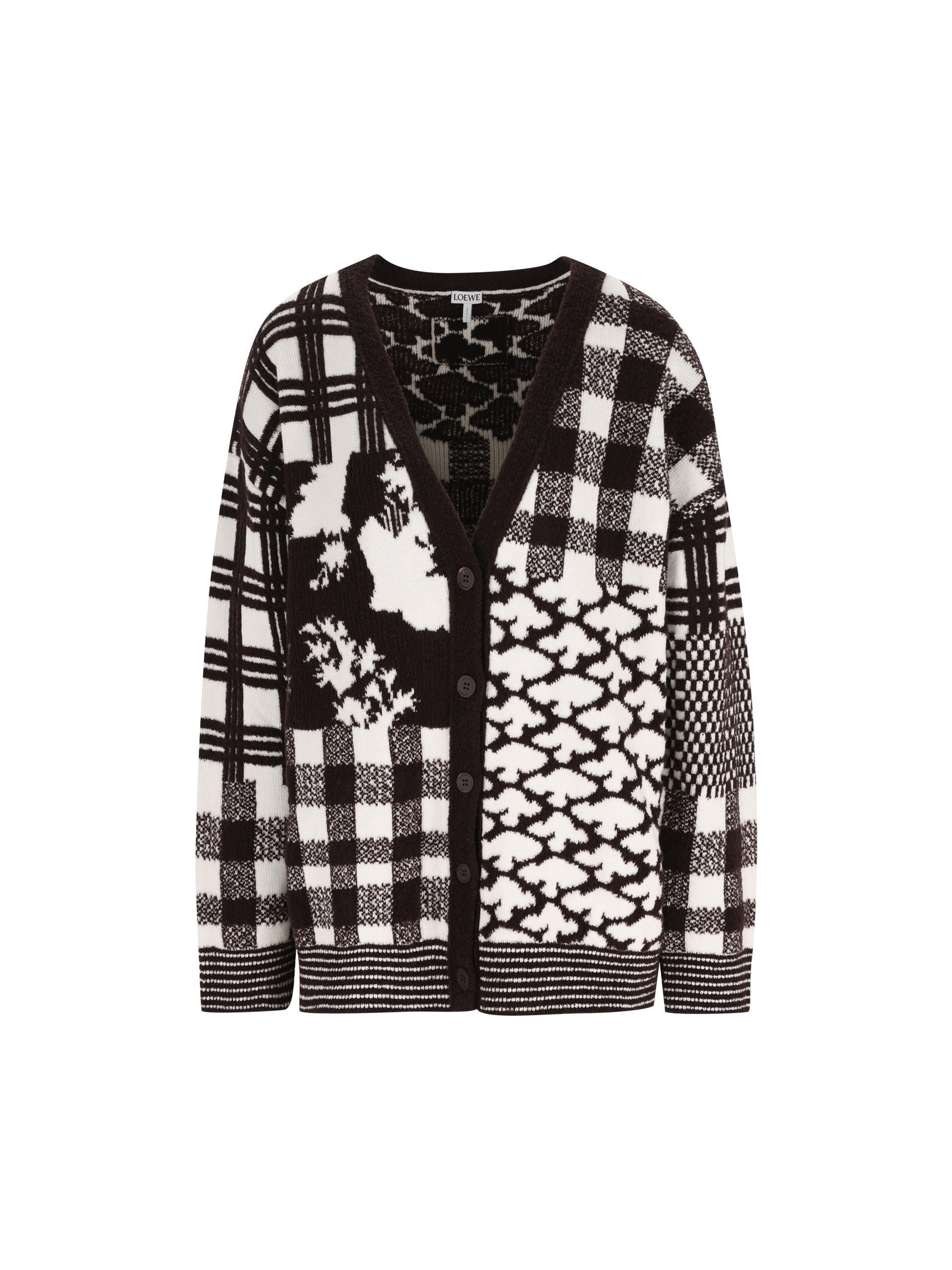 Cardigan in jacquard di lana. S540Y16KAA 2621 LOEWE 
