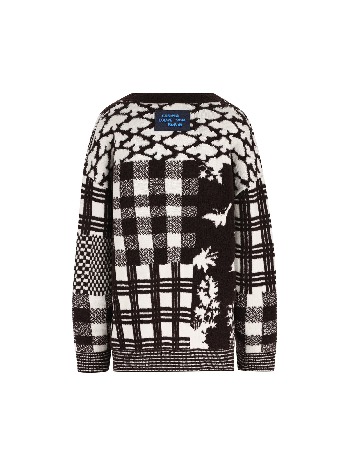 Cardigan in jacquard di lana. S540Y16KAA 2621 LOEWE 