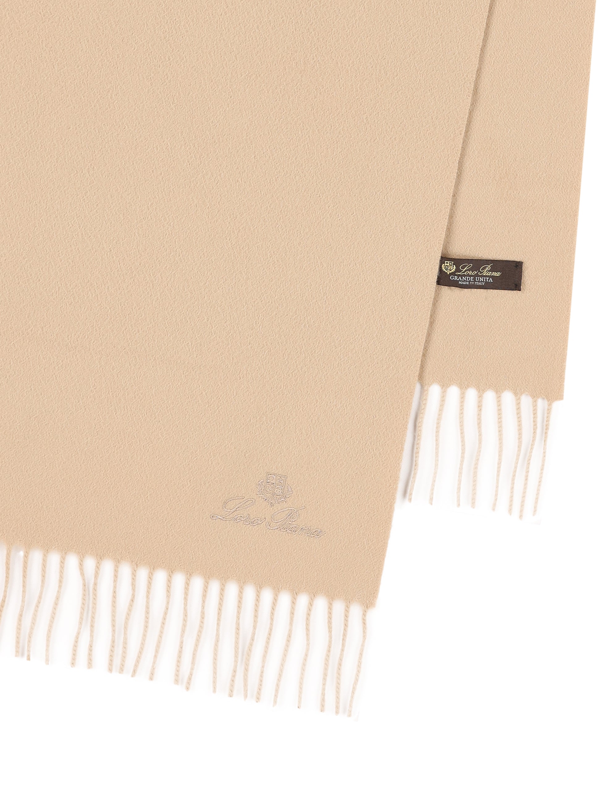 Sciarpa Grande Unita in Cashmere Shadow Gold FAO3766 D754 LORO PIANA 
