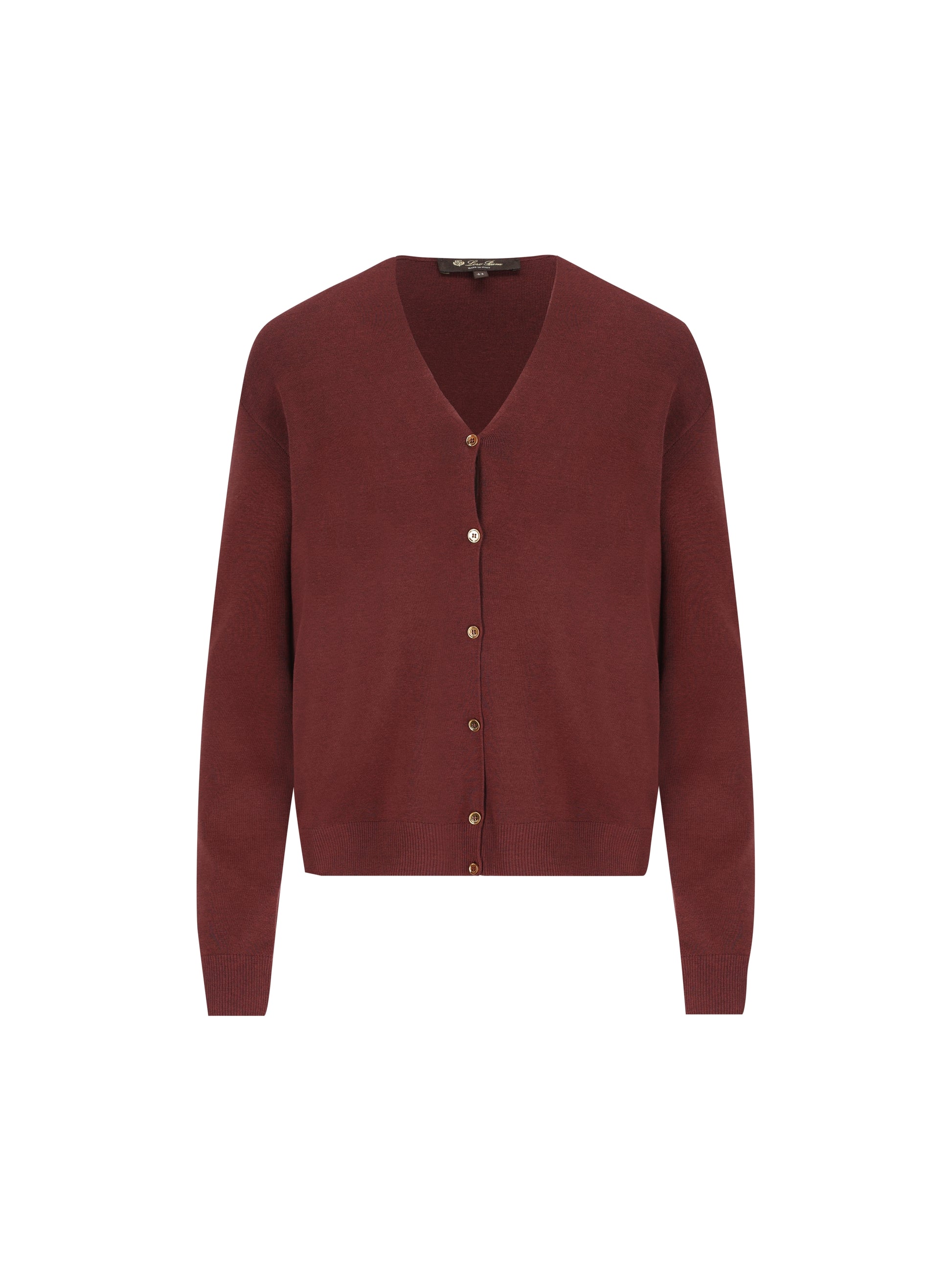 Cardigan realizzata in seta e cotone. FAO9865 Q0CG LORO PIANA 