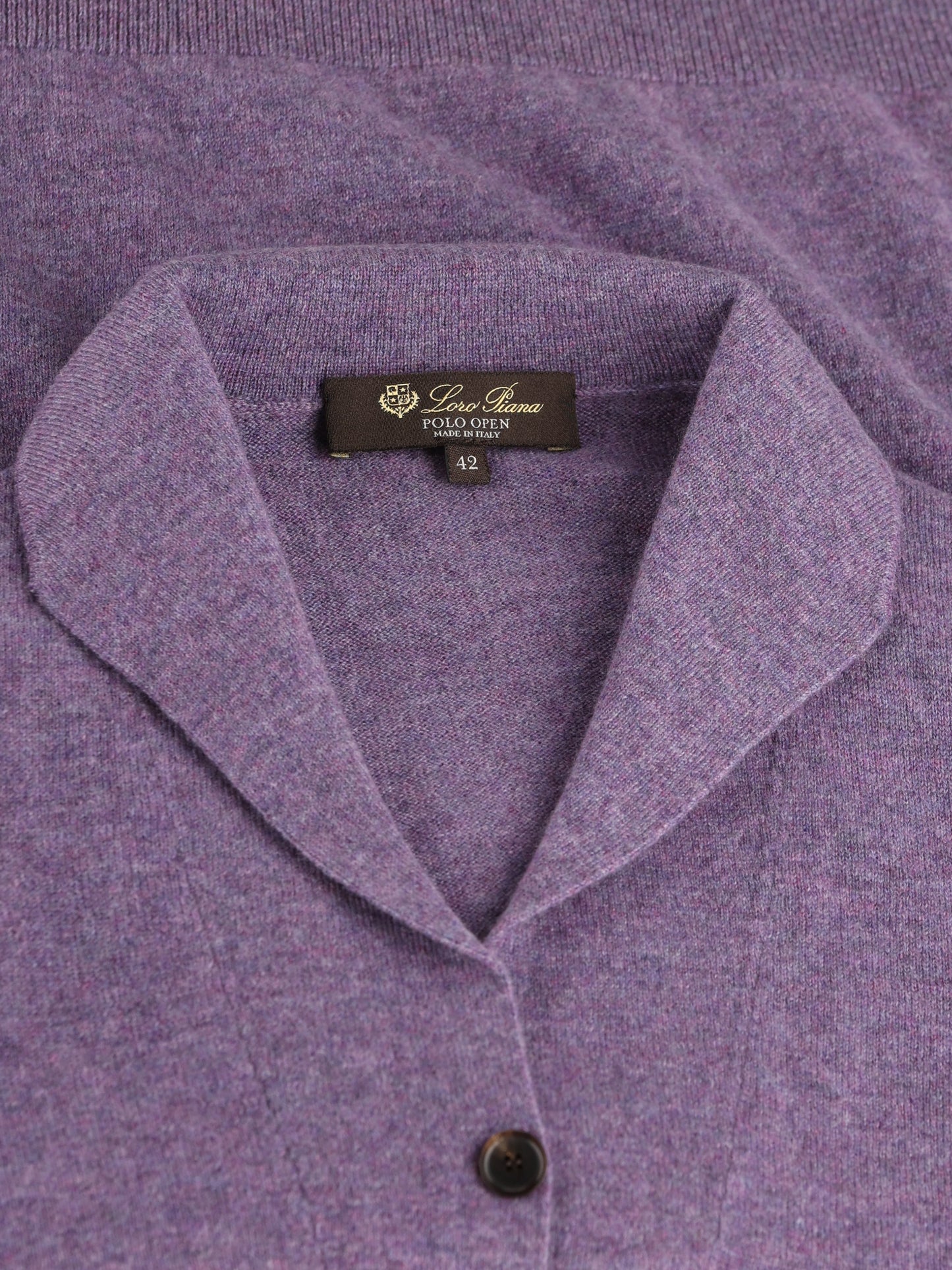Polo realizzata in cashmere FAQ9446 K05L LORO PIANA 
