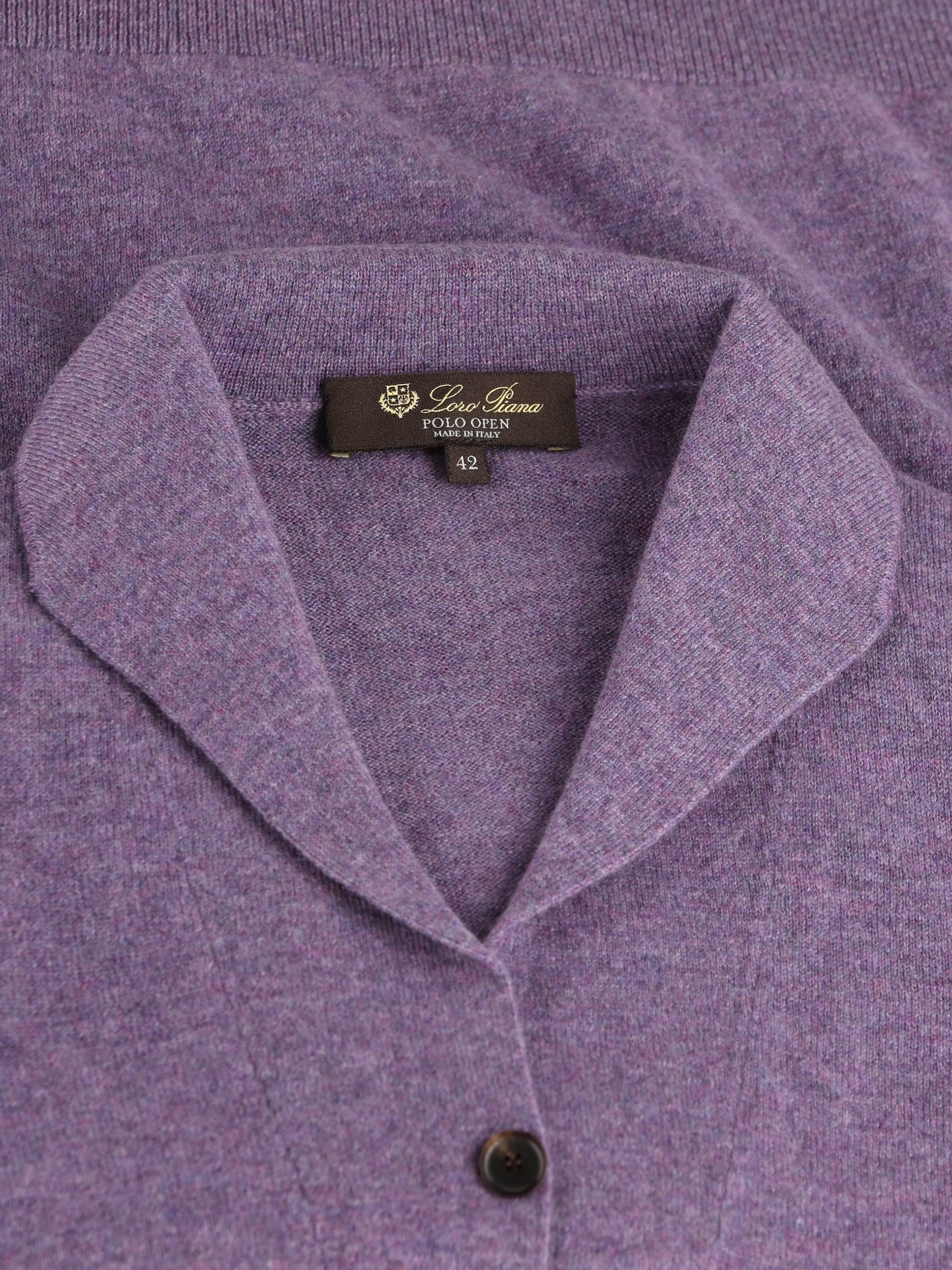 Polo realizzata in cashmere FAQ9446 K05L LORO PIANA 