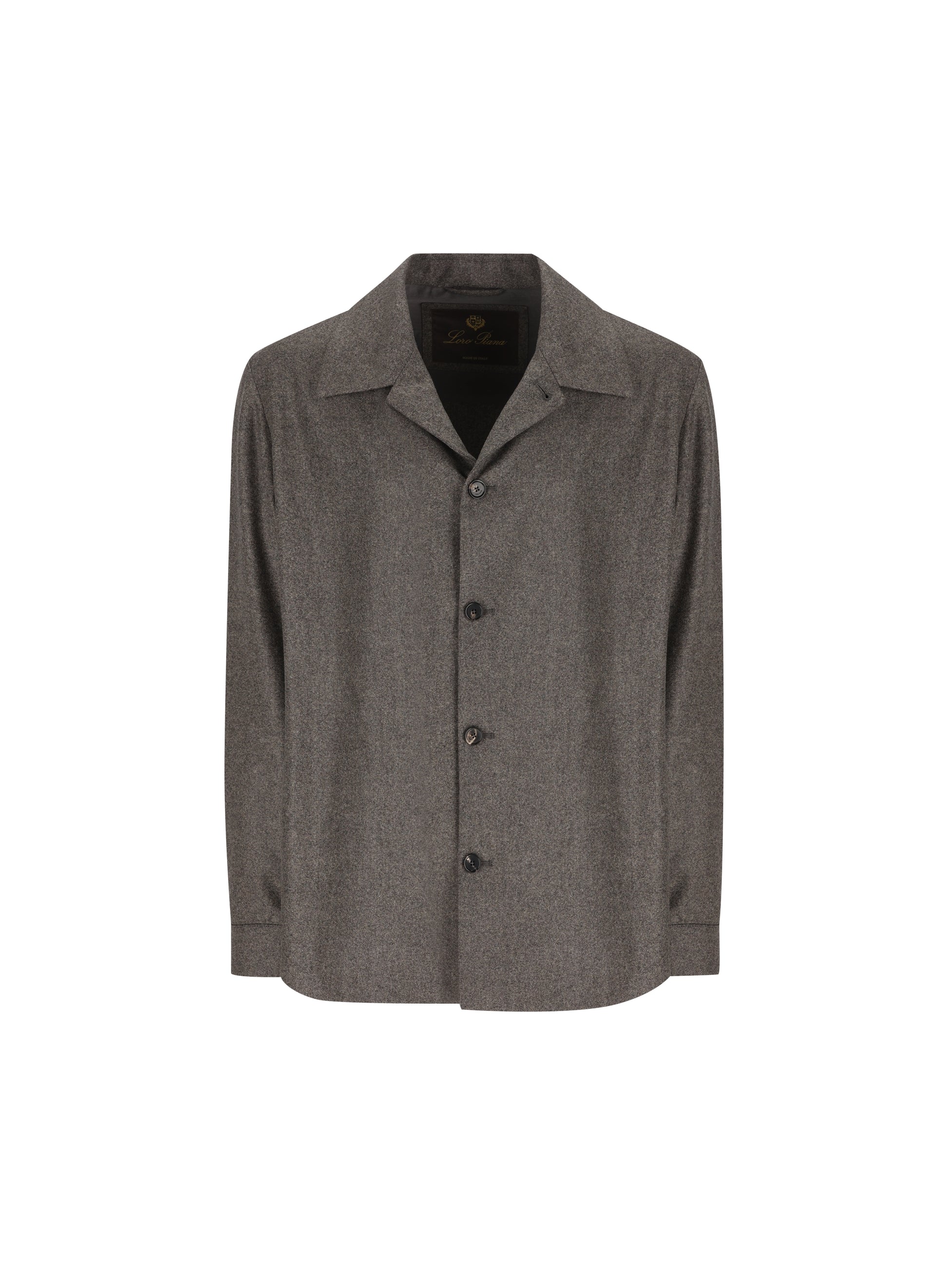 Giacca-camicia realizzata in lana e cashmere. FRM0494 M12N LORO PIANA 