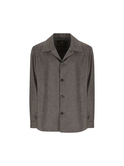Giacca-camicia realizzata in lana e cashmere. FRM0494 M12N LORO PIANA 