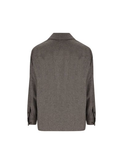 Giacca-camicia realizzata in lana e cashmere. FRM0494 M12N LORO PIANA 