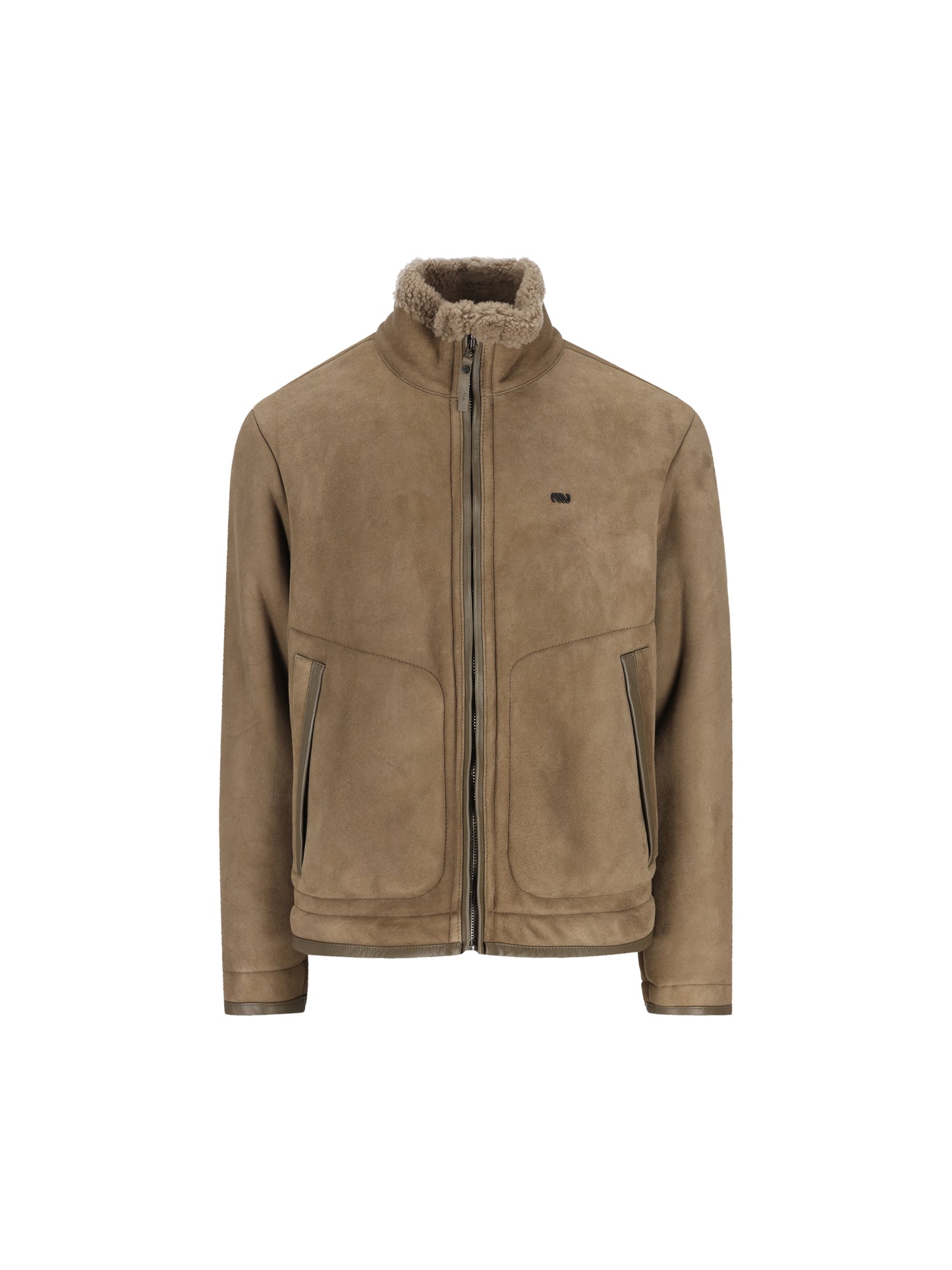 Giacca realizzata in pelle di agnello. 21MMOW401A 110869A359 MASSIMO OSTI STUDIO 
