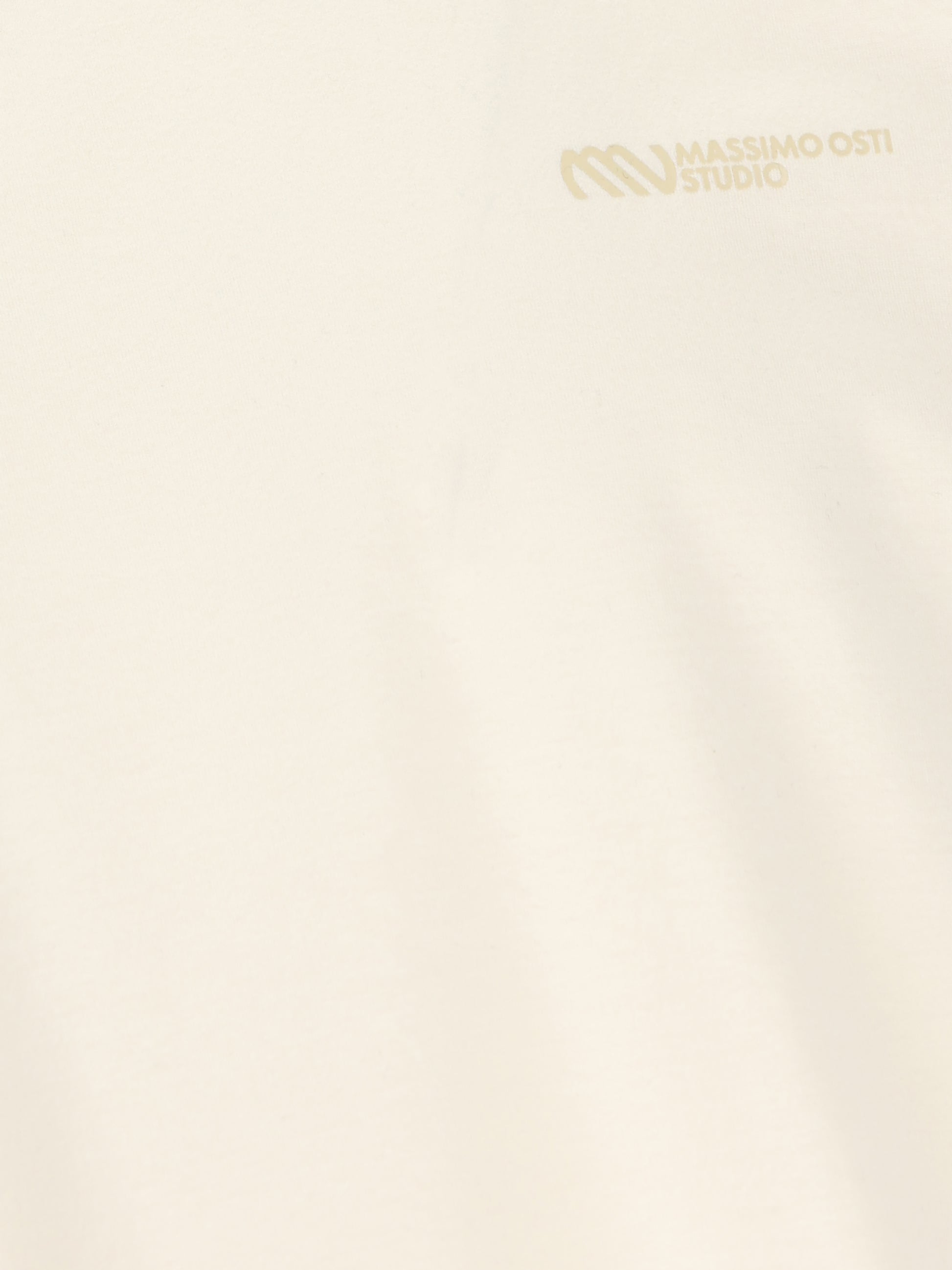T-Shirt in cotone. 21MMTS019A 110521G110 MASSIMO OSTI STUDIO 