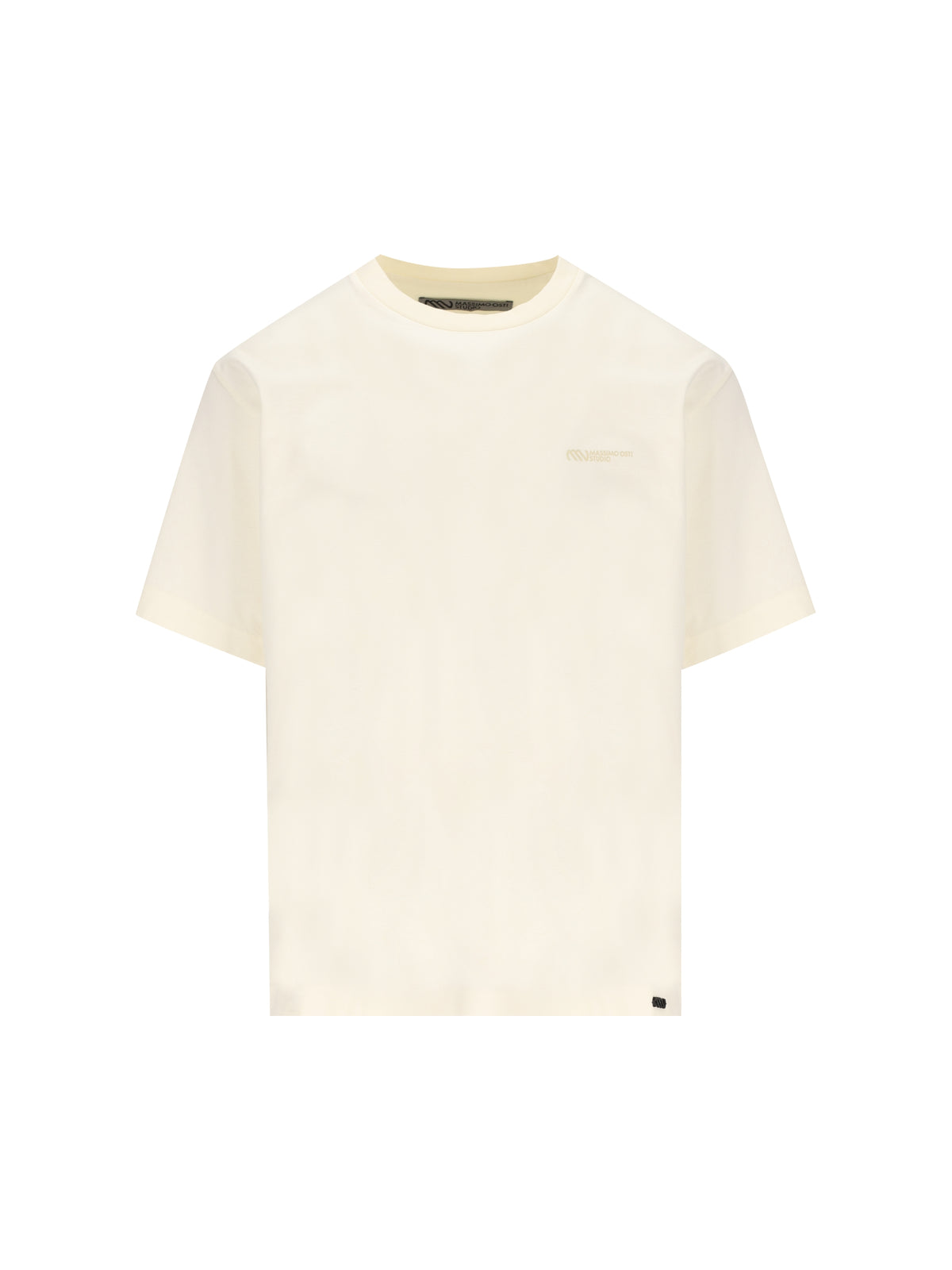 T-Shirt in cotone. 21MMTS019A 110521G110 MASSIMO OSTI STUDIO 