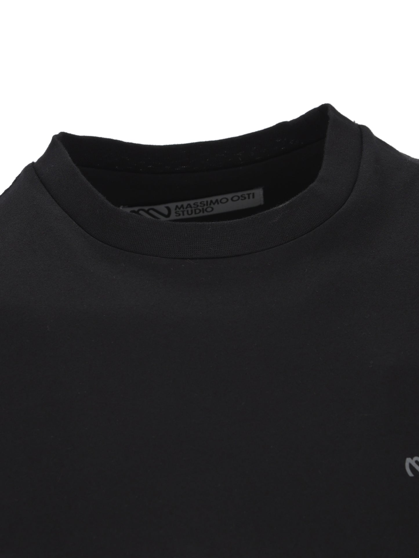T-Shirt in cotone. 21MMTS019A 110521G999 MASSIMO OSTI STUDIO 