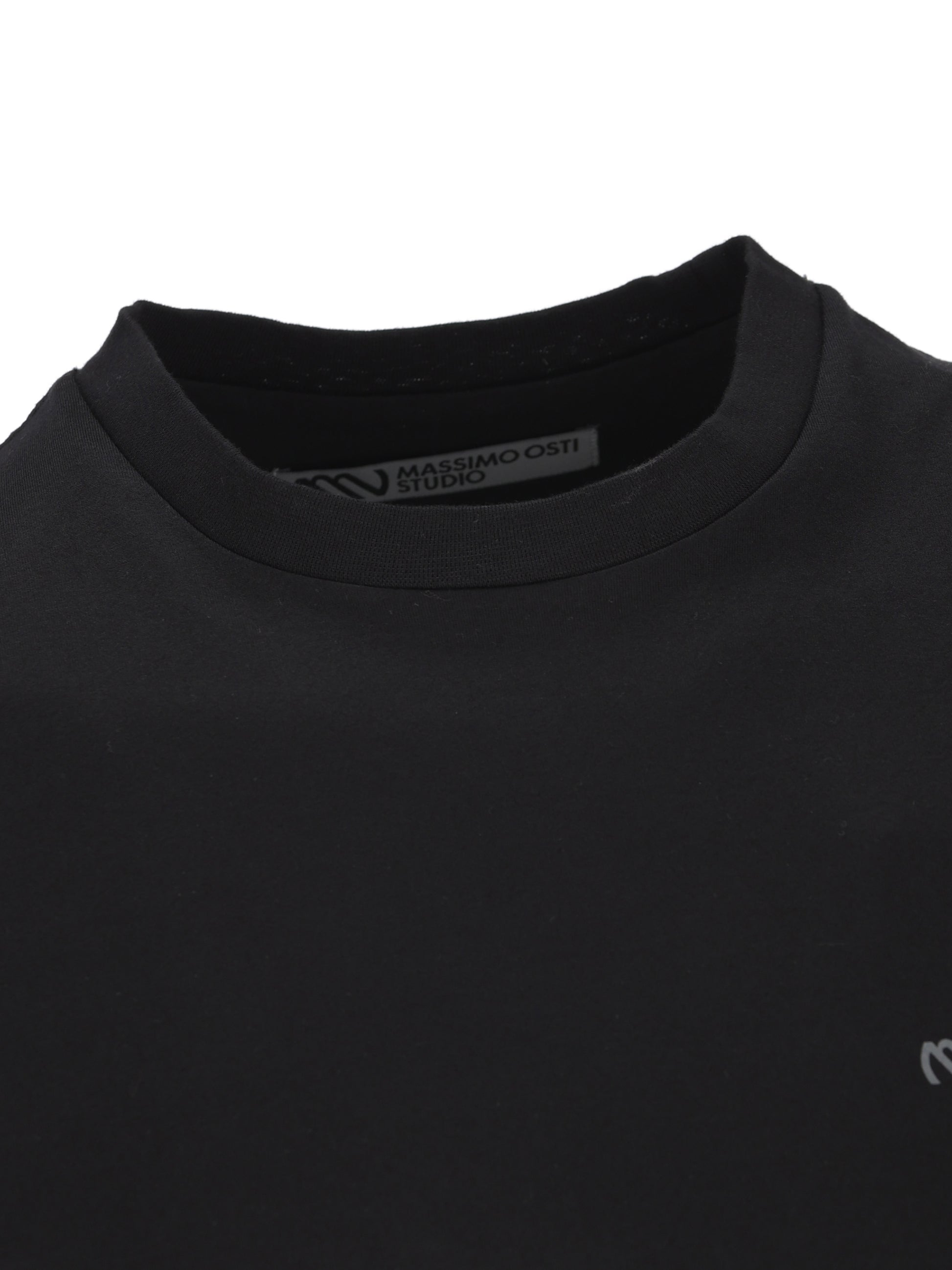 T-Shirt in cotone. 21MMTS019A 110521G999 MASSIMO OSTI STUDIO 