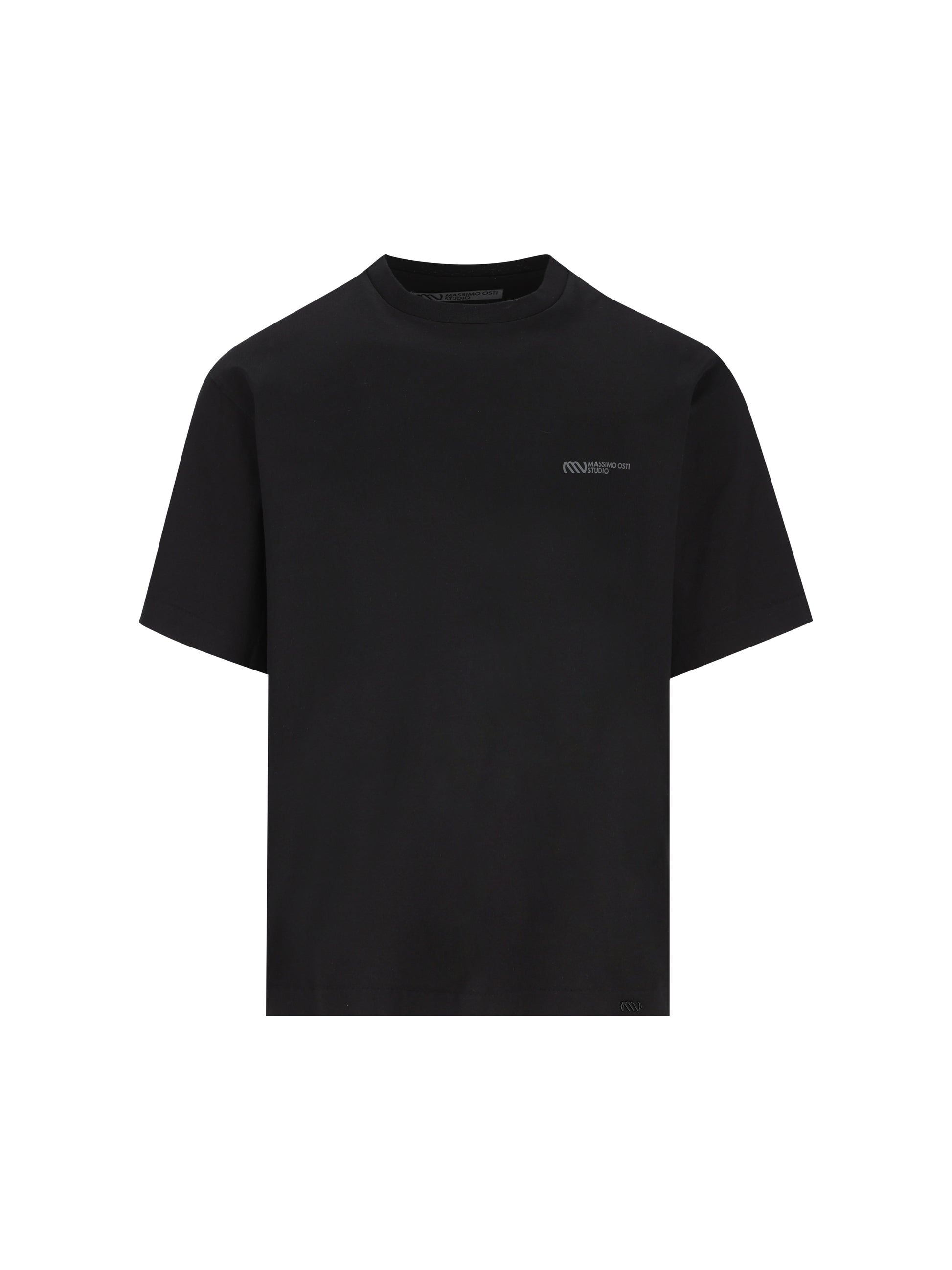 T-Shirt in cotone. 21MMTS019A 110521G999 MASSIMO OSTI STUDIO 