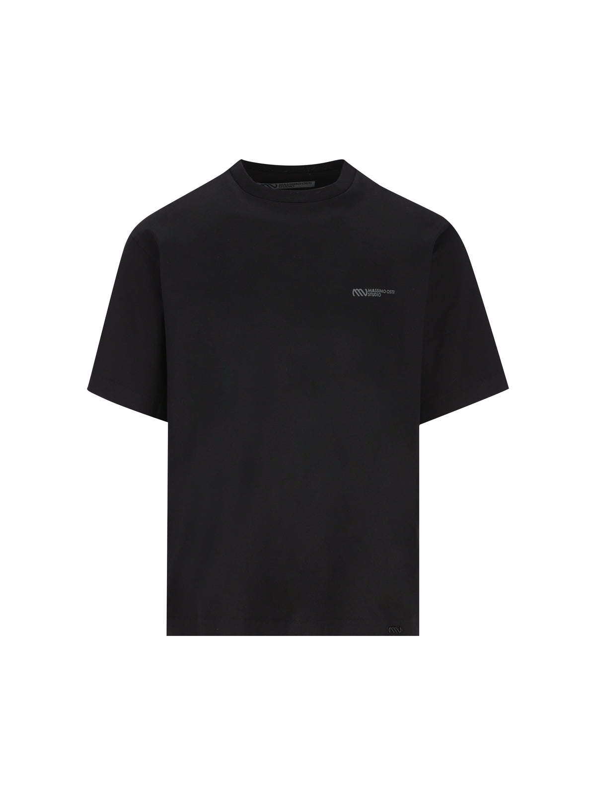 T-Shirt in cotone. 21MMTS019A 110521G999 MASSIMO OSTI STUDIO 