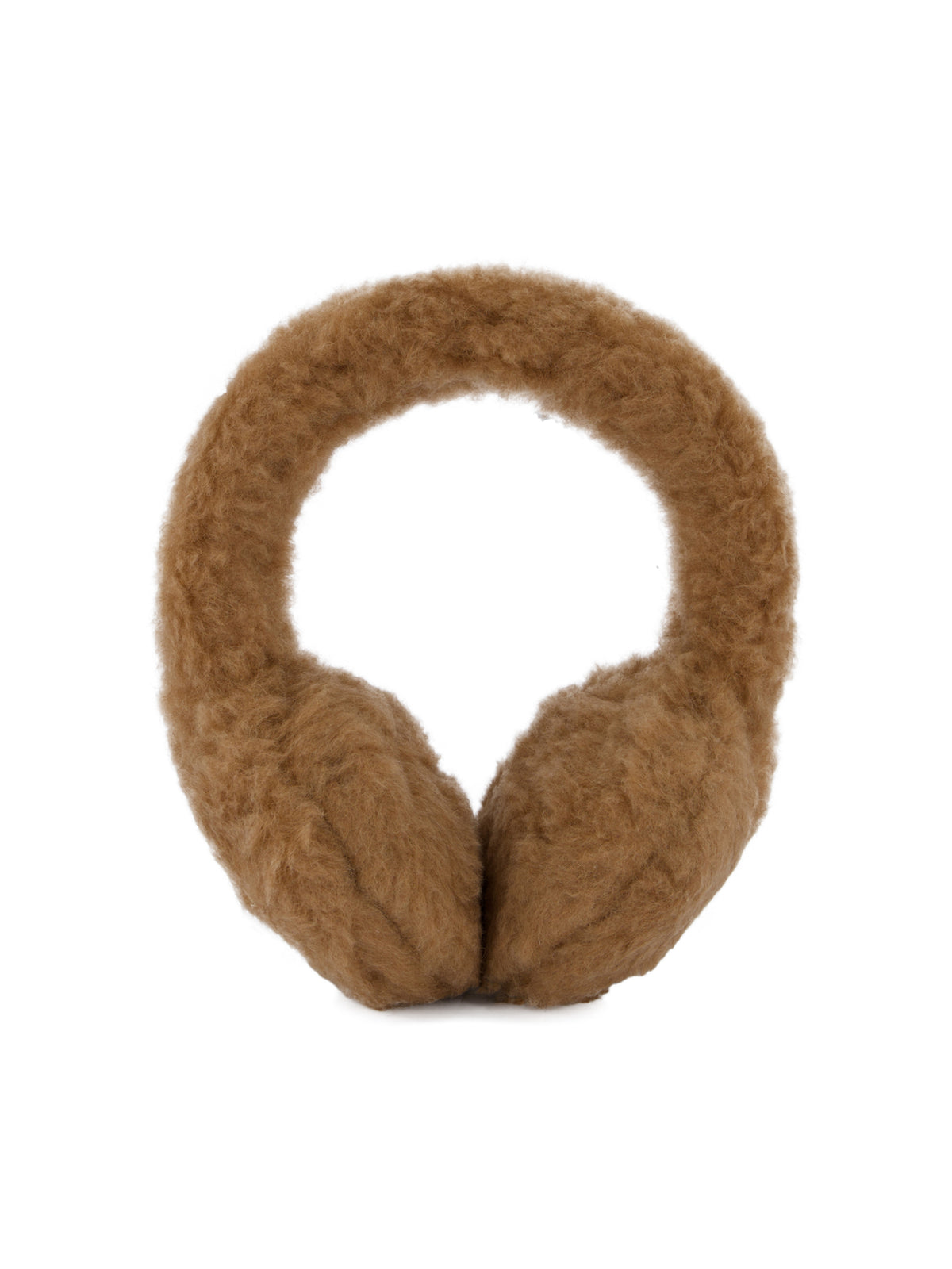 Paraorecchie Teddy in Cammello e Seta 2624576132600 001 MAX MARA 
