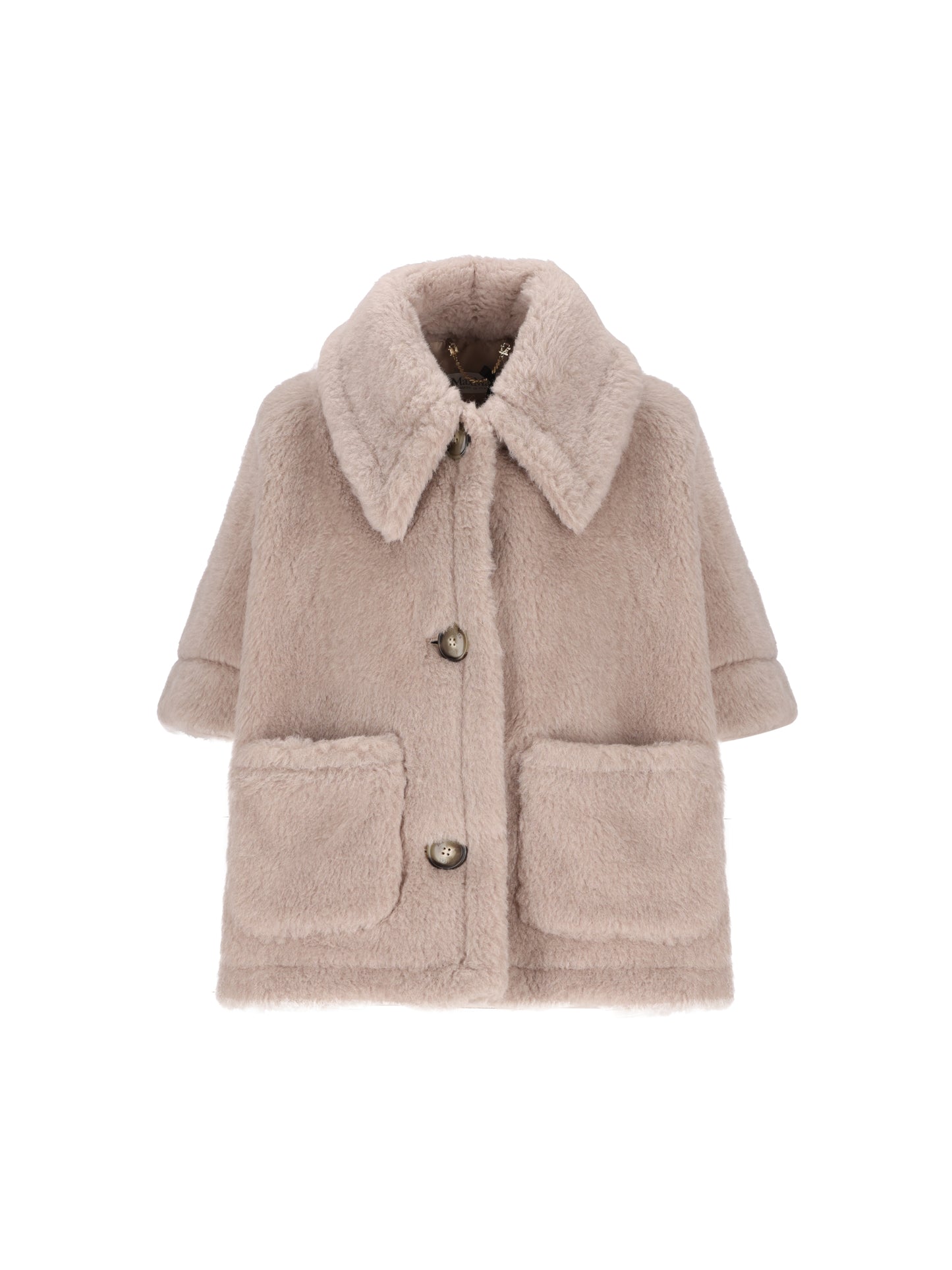 Cappa boxy in Teddy di alpaca e lana 2624736242600 002 MAX MARA 