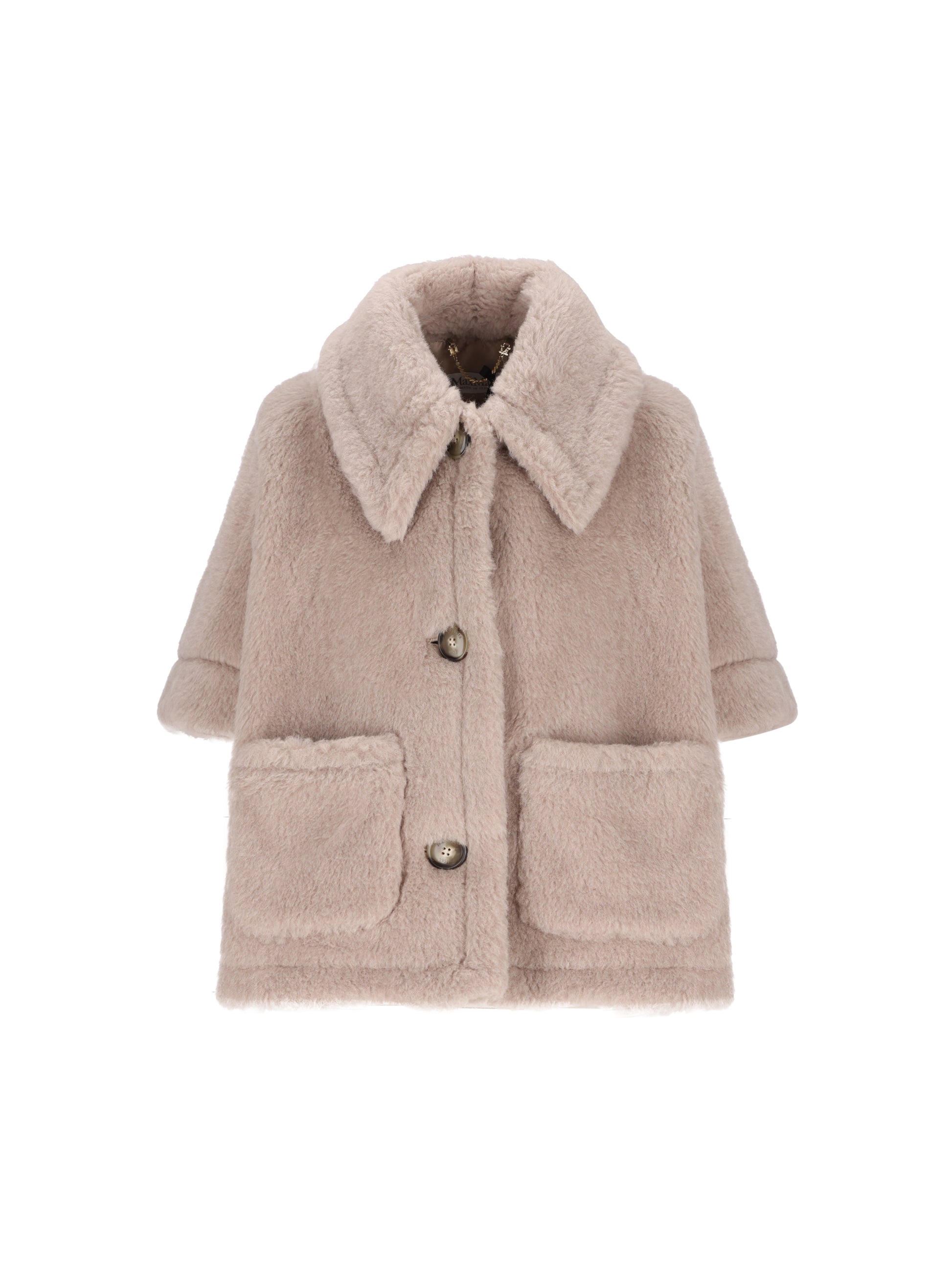 Cappa boxy in Teddy di alpaca e lana 2624736242600 002 MAX MARA 