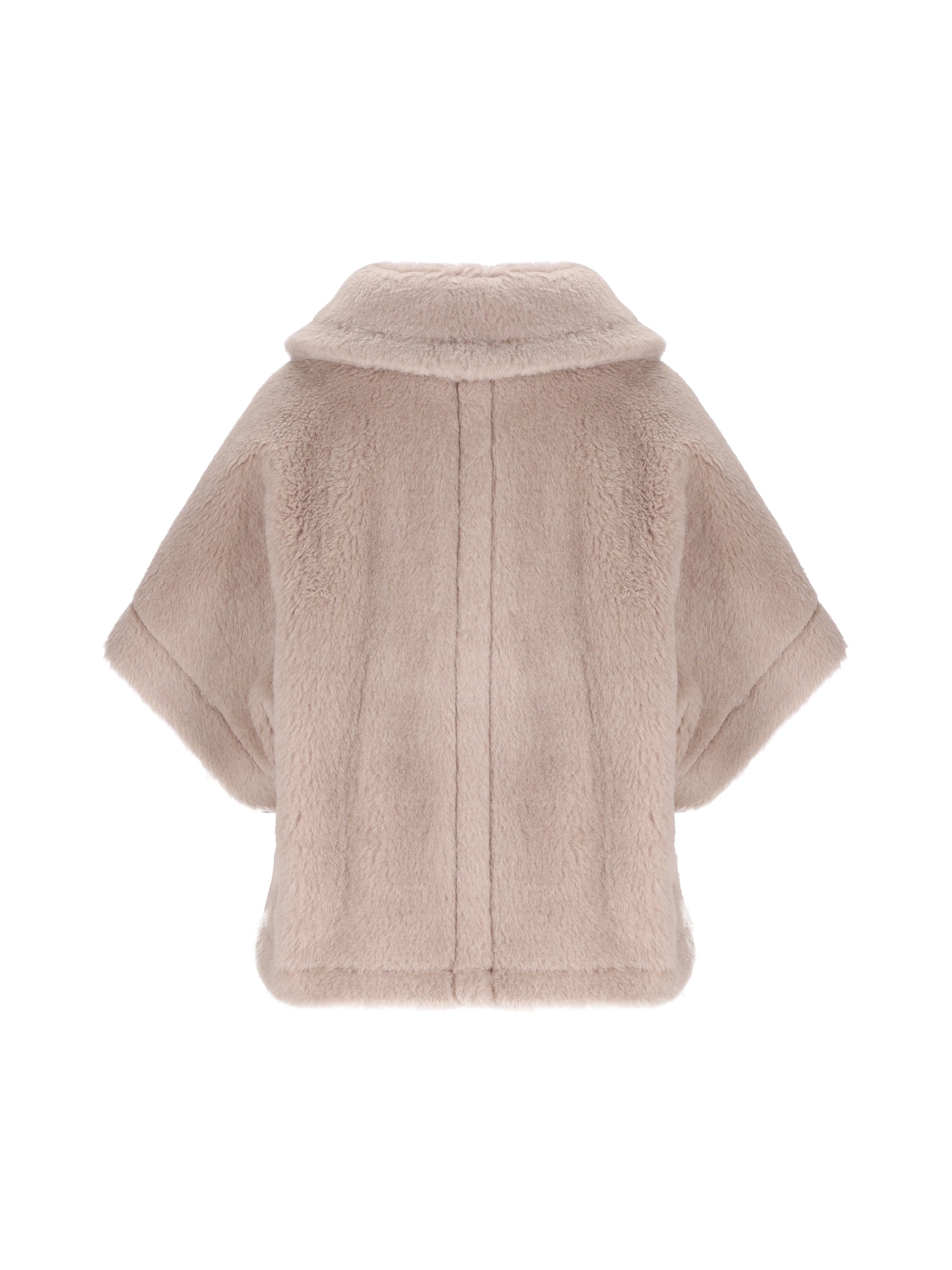 Cappa boxy in Teddy di alpaca e lana 2624736242600 002 MAX MARA 