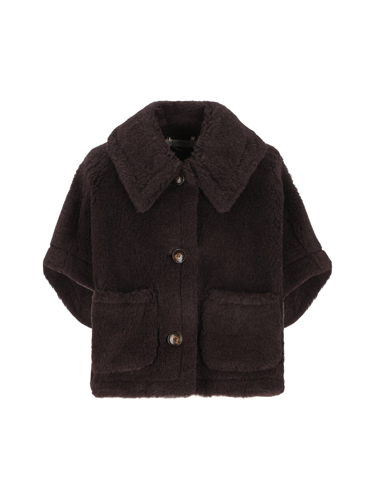 Cappa boxy in Teddy di alpaca e lana 2624736242600 014 MAX MARA 