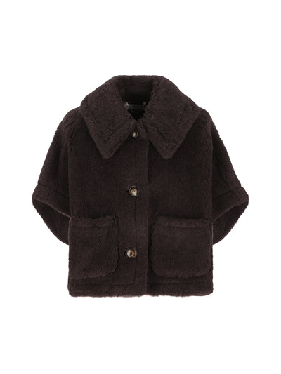 Cappa boxy in Teddy di alpaca e lana 2624736242600 014 MAX MARA 
