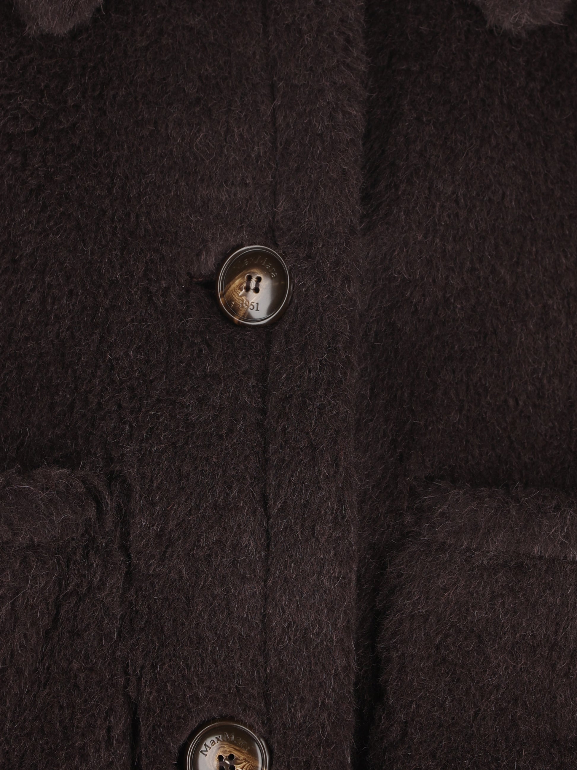 Cappa boxy in Teddy di alpaca e lana 2624736242600 014 MAX MARA 